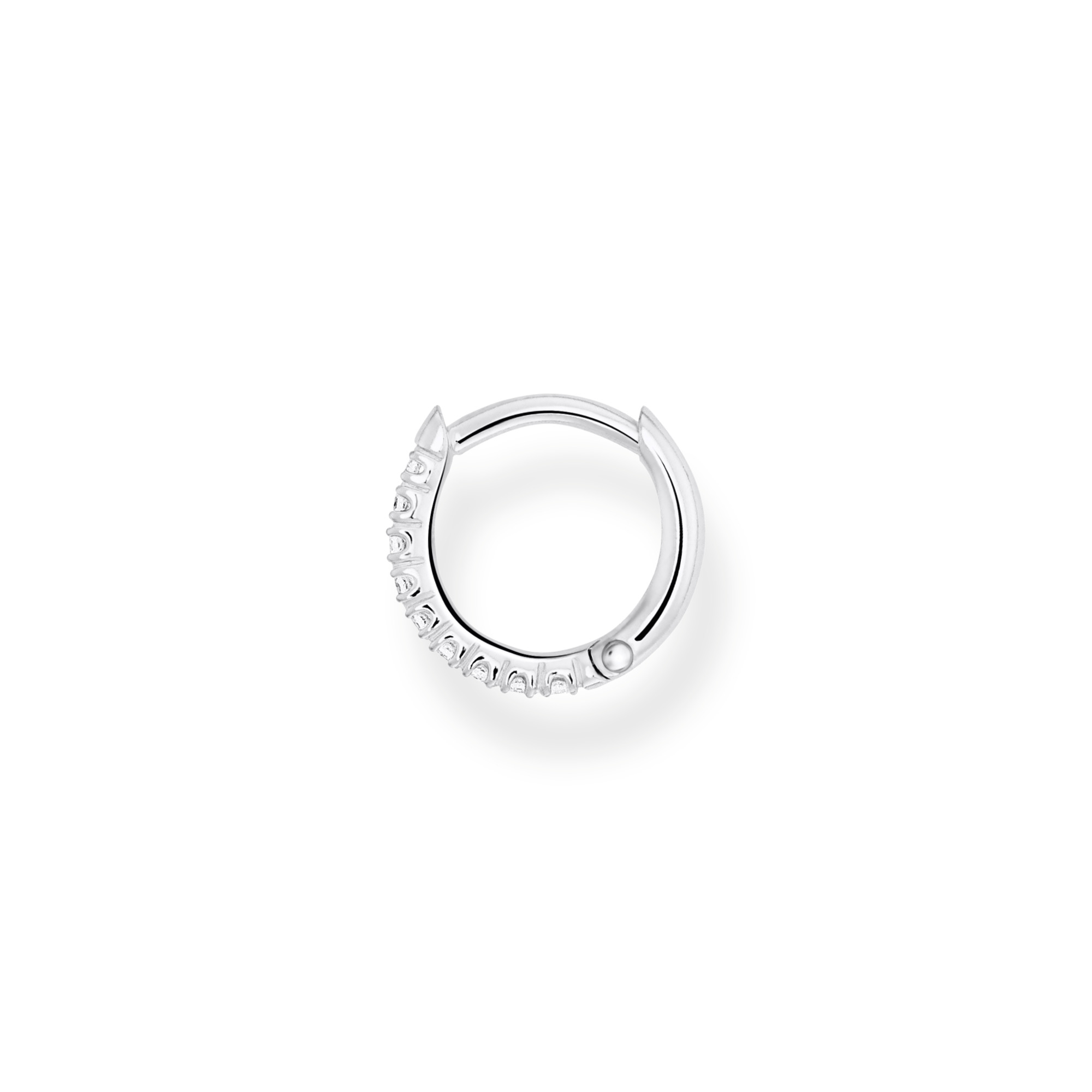 Thomas Sabo Einzel-Creole Silber mit weißen Zirkonia 12 mm CR658-051-14
