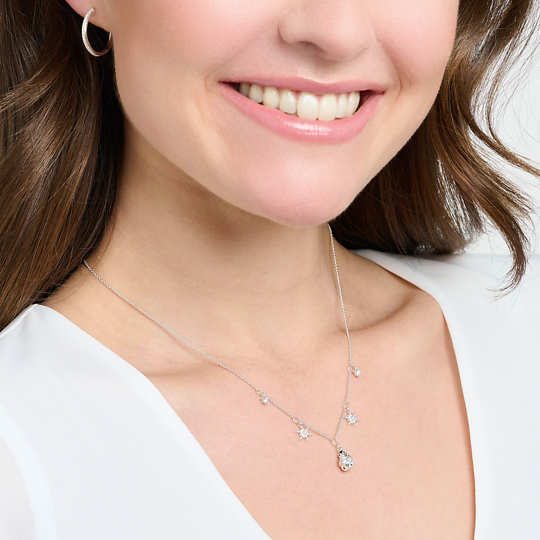 Thomas Sabo Kette Silber "Pinguin und Schneeflocken" KE2173-041-7-L45v