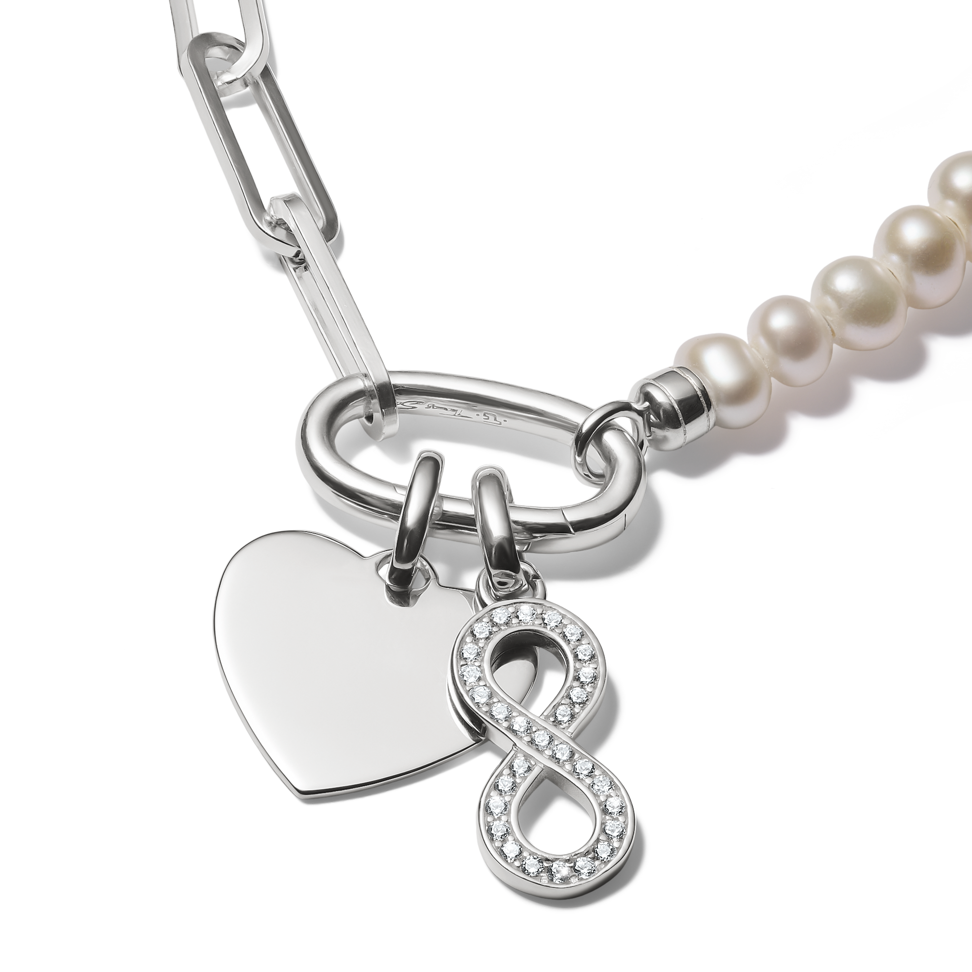 Thomas Sabo CC1272-001-21 Charm-Anhänger Herz Connect Silber