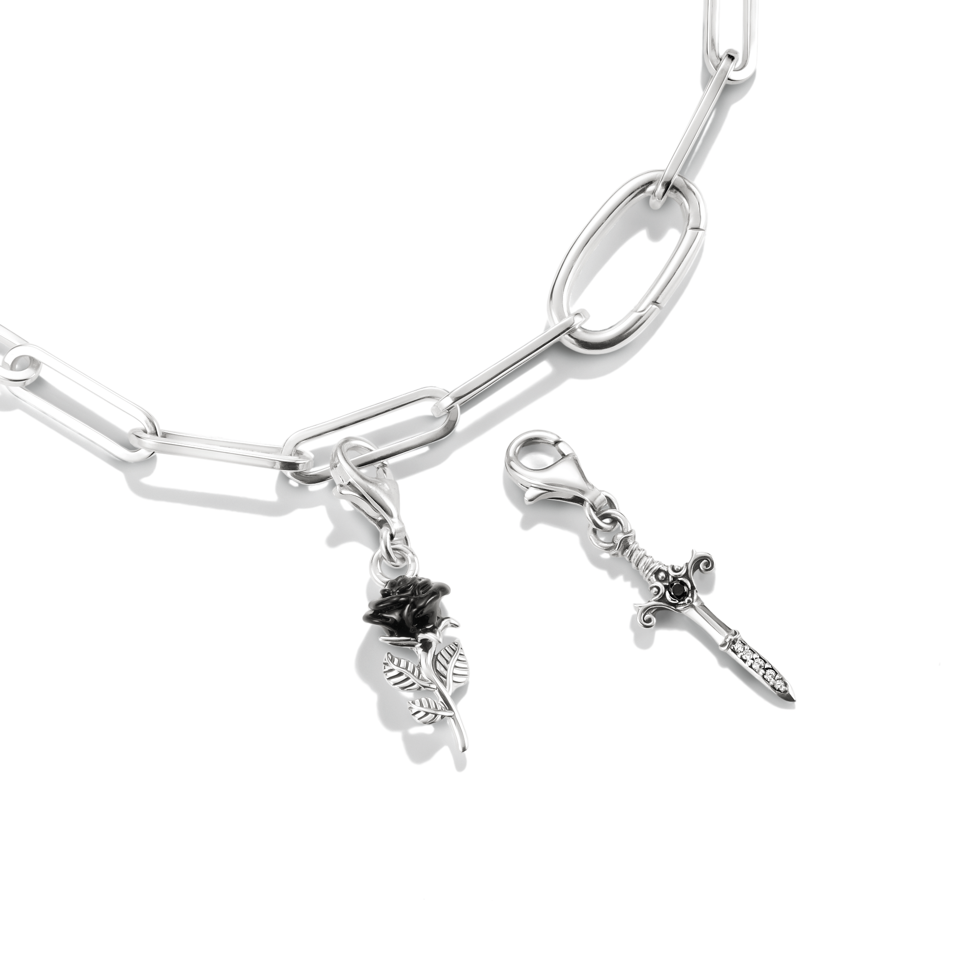 Thomas Sabo Charm-Anhänger True Romance Rose Emaille Silber 2232-664-11