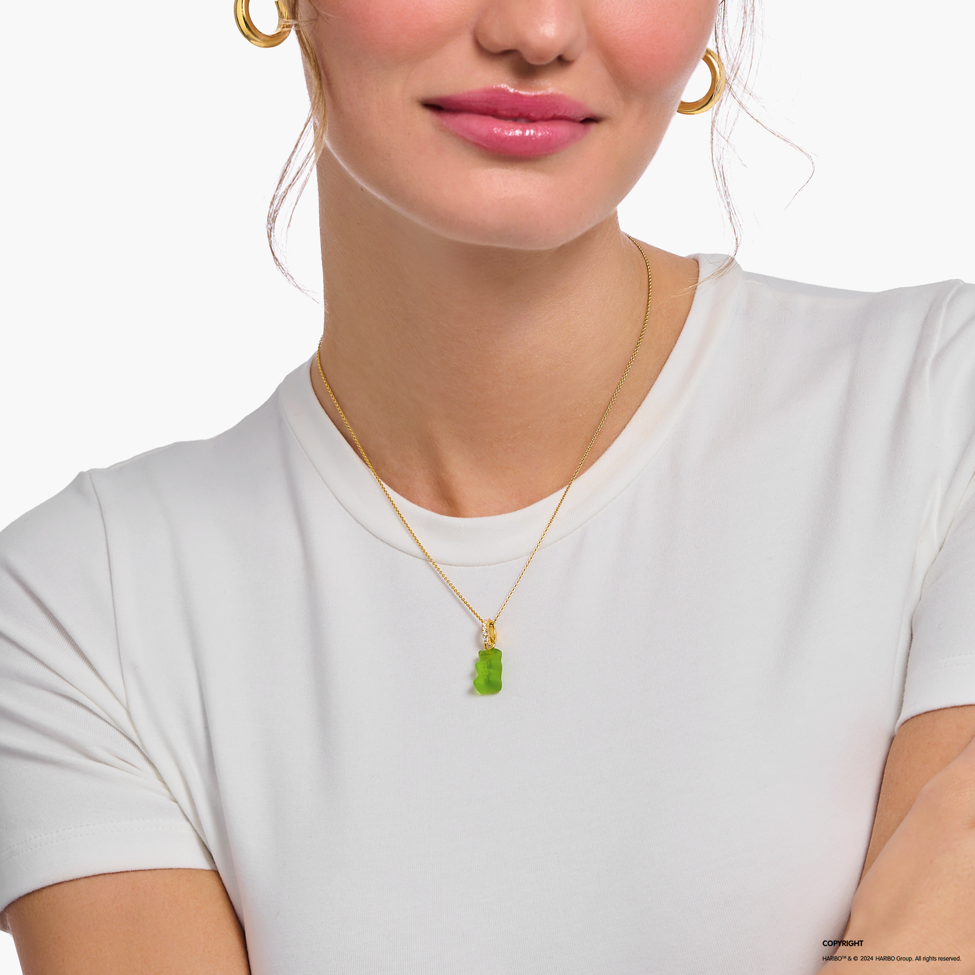 Thomas Sabo KE2209-414-6-L45v Kette mit Anhänger Haribo Apple Green