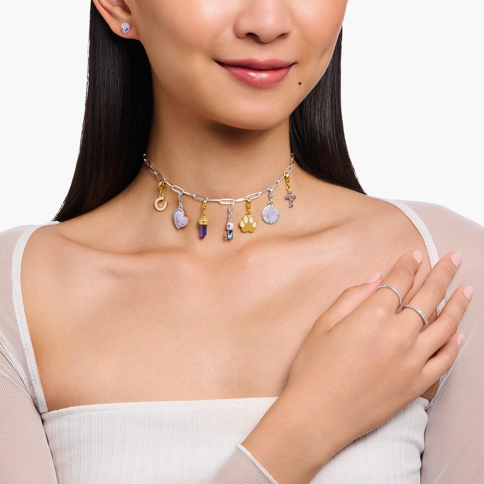 Thomas Sabo 2014-427-39 Charm-Anhänger Hundepfote