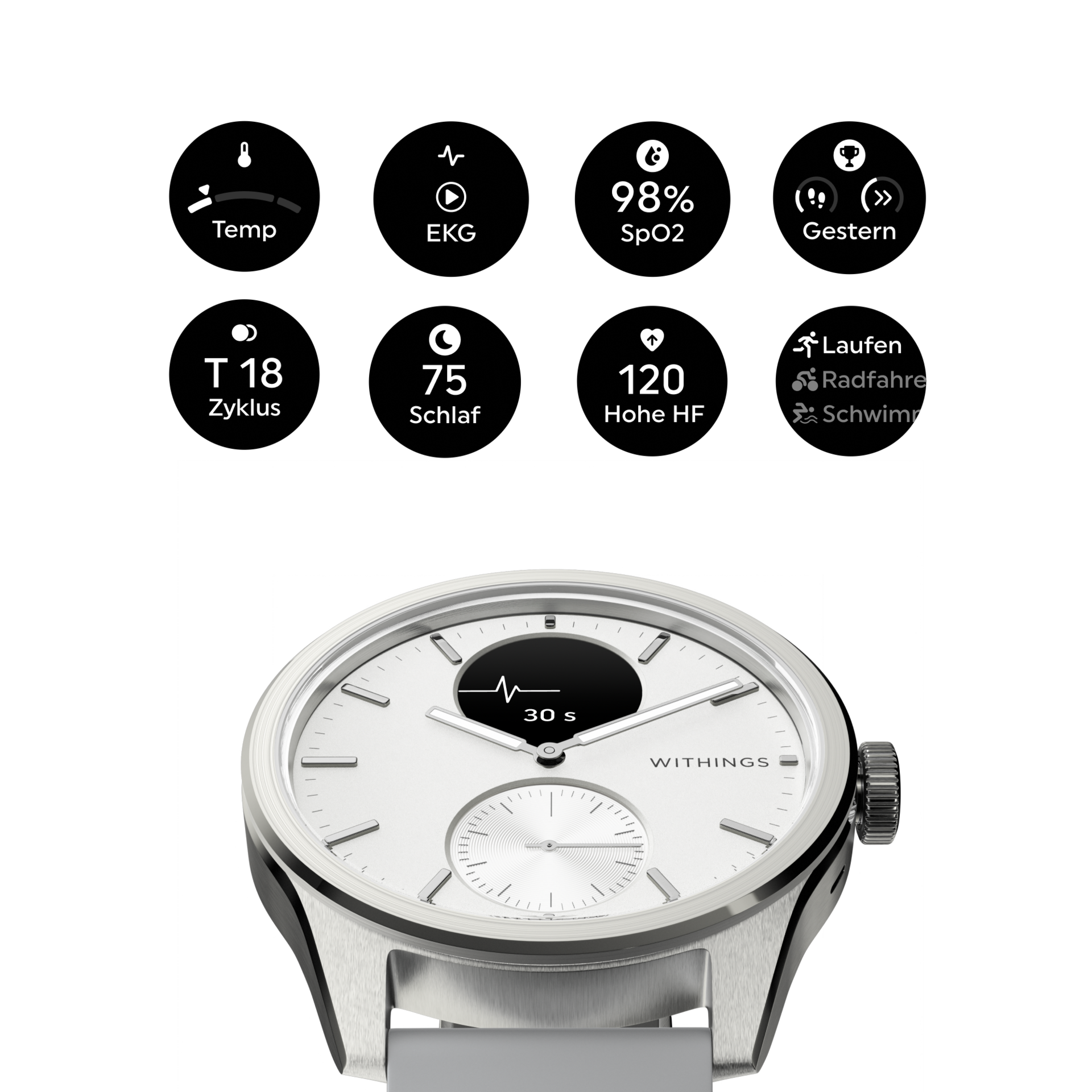 Withings ScanWatch 2 white 42mm HWA10-MODEL 5-ALL-IN