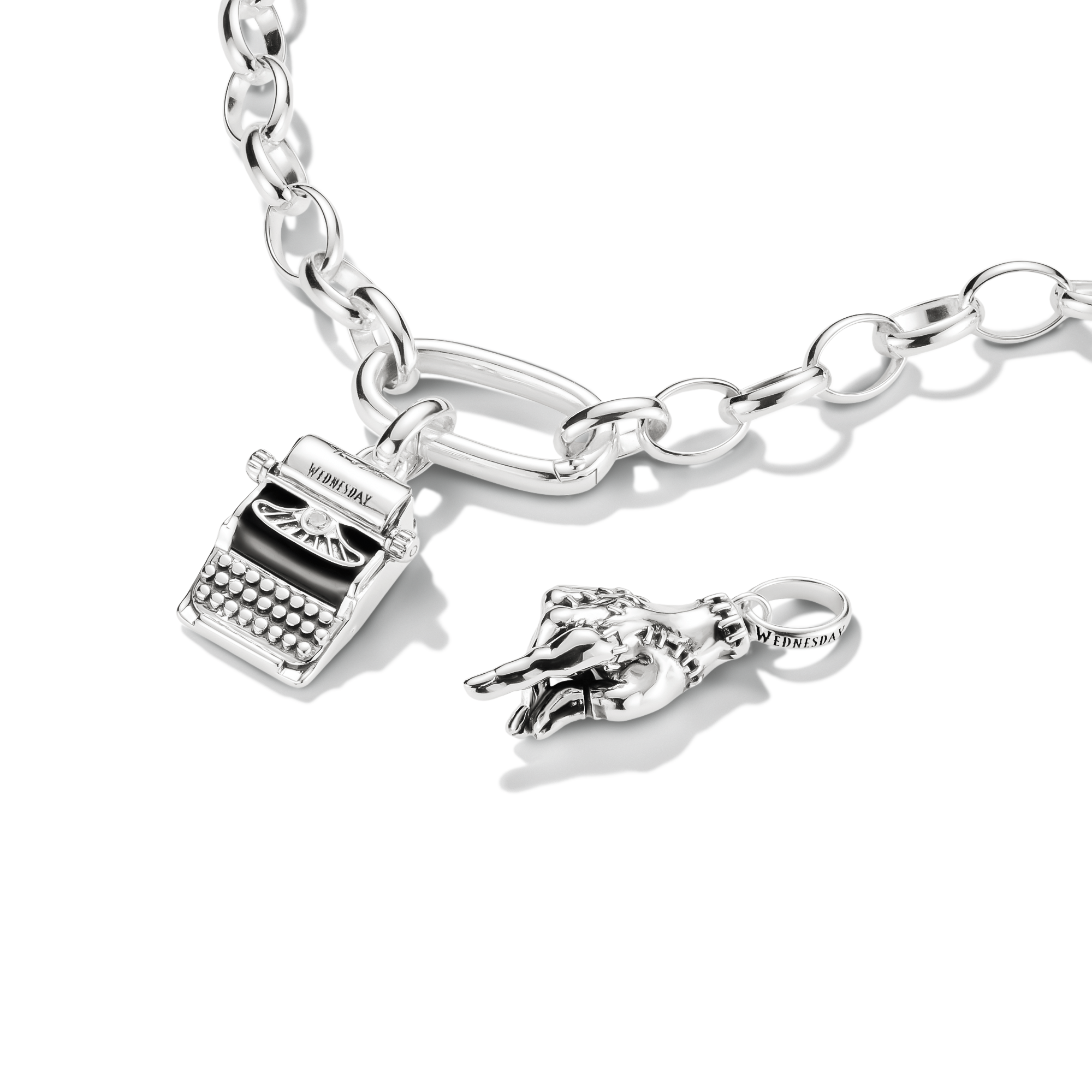 Thomas Sabo Charm-Anhänger Wednesday Eiskaltes Händchen Connect Silber CC1313-637-21
