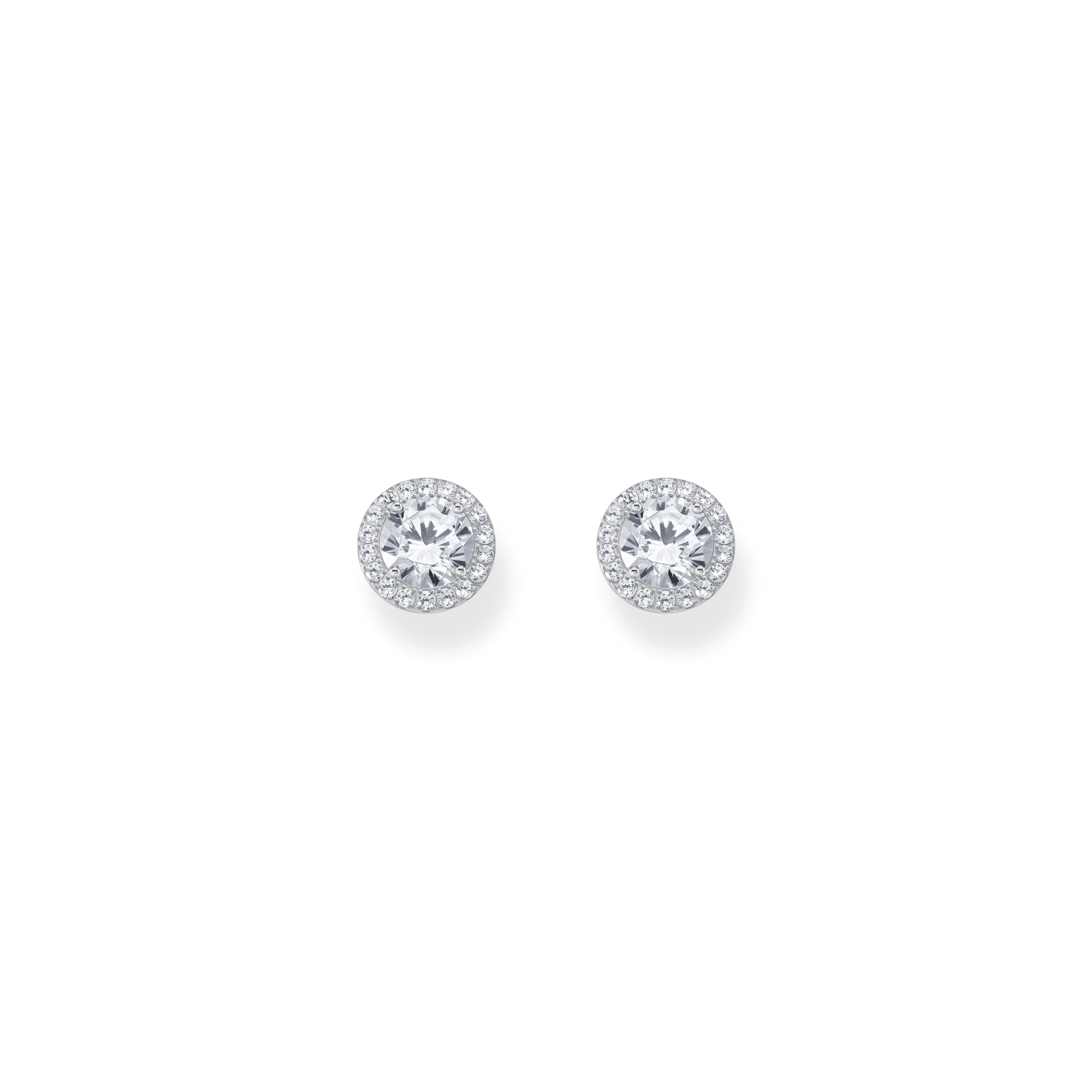 Thomas Sabo Halo-Ohrstecker Silber mit weißen Zirkonia H2304-051-14