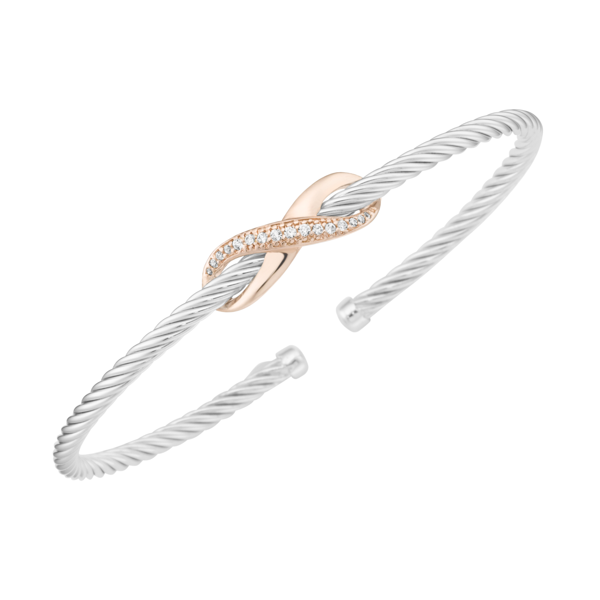 Eigenmarke 92014994 Armreif Silber / rosè günstig kaufen bei Juwelierwelt.de © ★ Gratisversand ab 50€ ★ Paypal ★ trusted shops ★