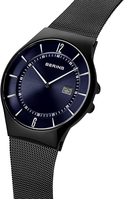 Bering Herrenuhr Funkuhr 51640-227 – blaues Zifferblatt