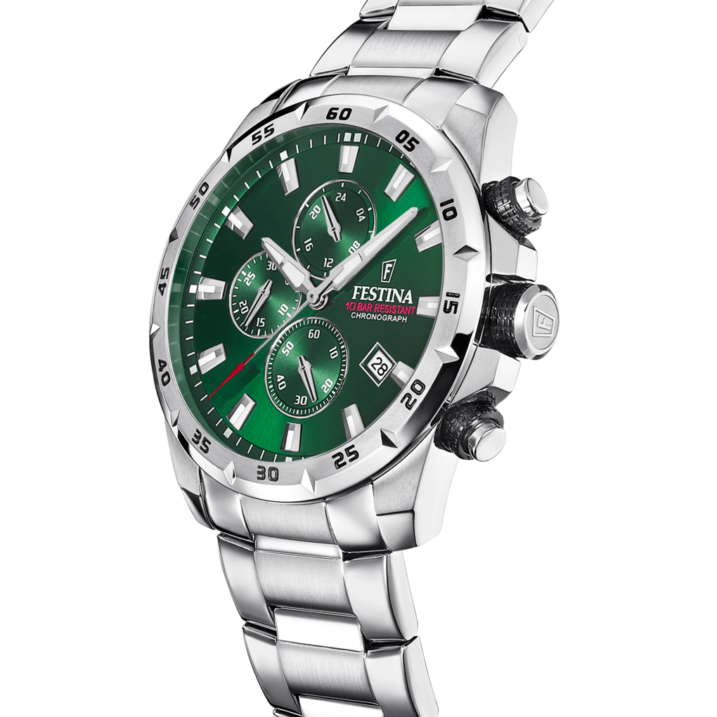 Festina Herrenchronograph Edelstahl mit Datum Quarz F20463/3
