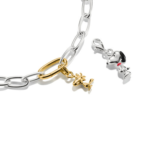 Charm-Anhänger Snoopy PEANUTS Original Silber