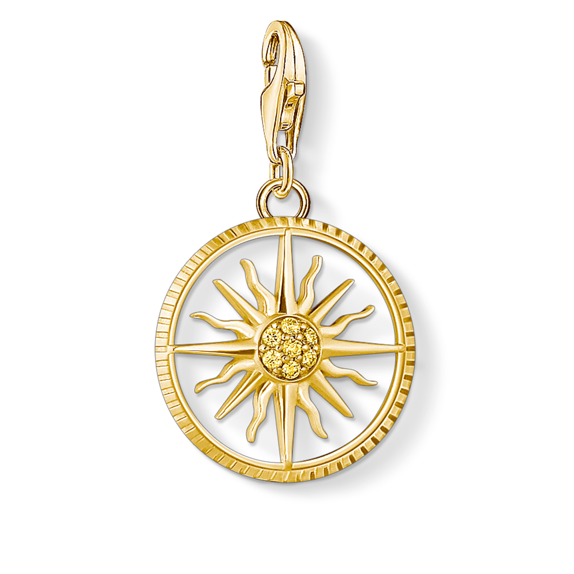 Thomas Sabo Charm Sonne vergoldet günstig kaufen bei Juwelierwelt.de ©★Gratisversand★Paypal ★trusted shops★10 Euro Gutschein★