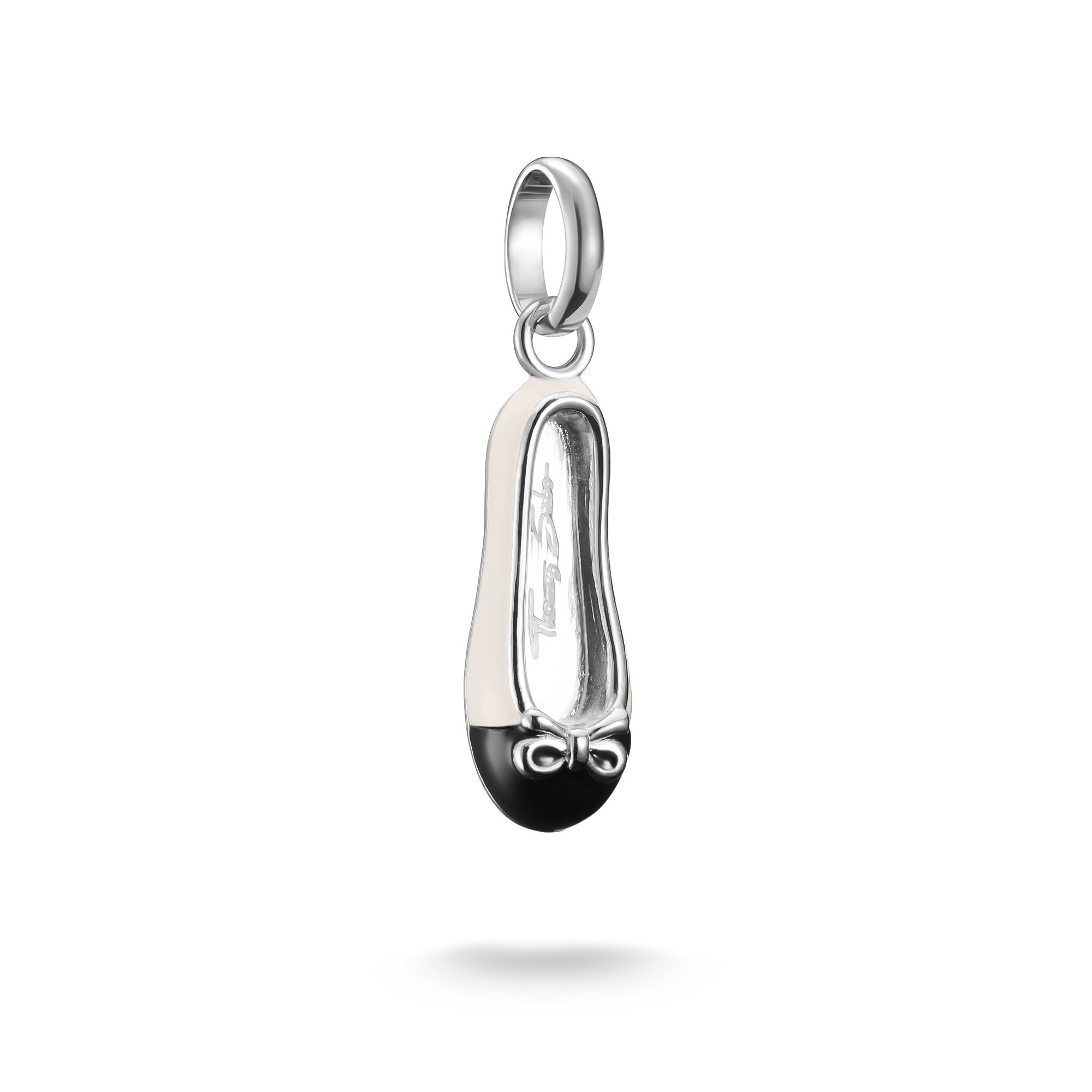 Thomas Sabo Charm Anhänger Ballerina Cremeweiß aus Silber