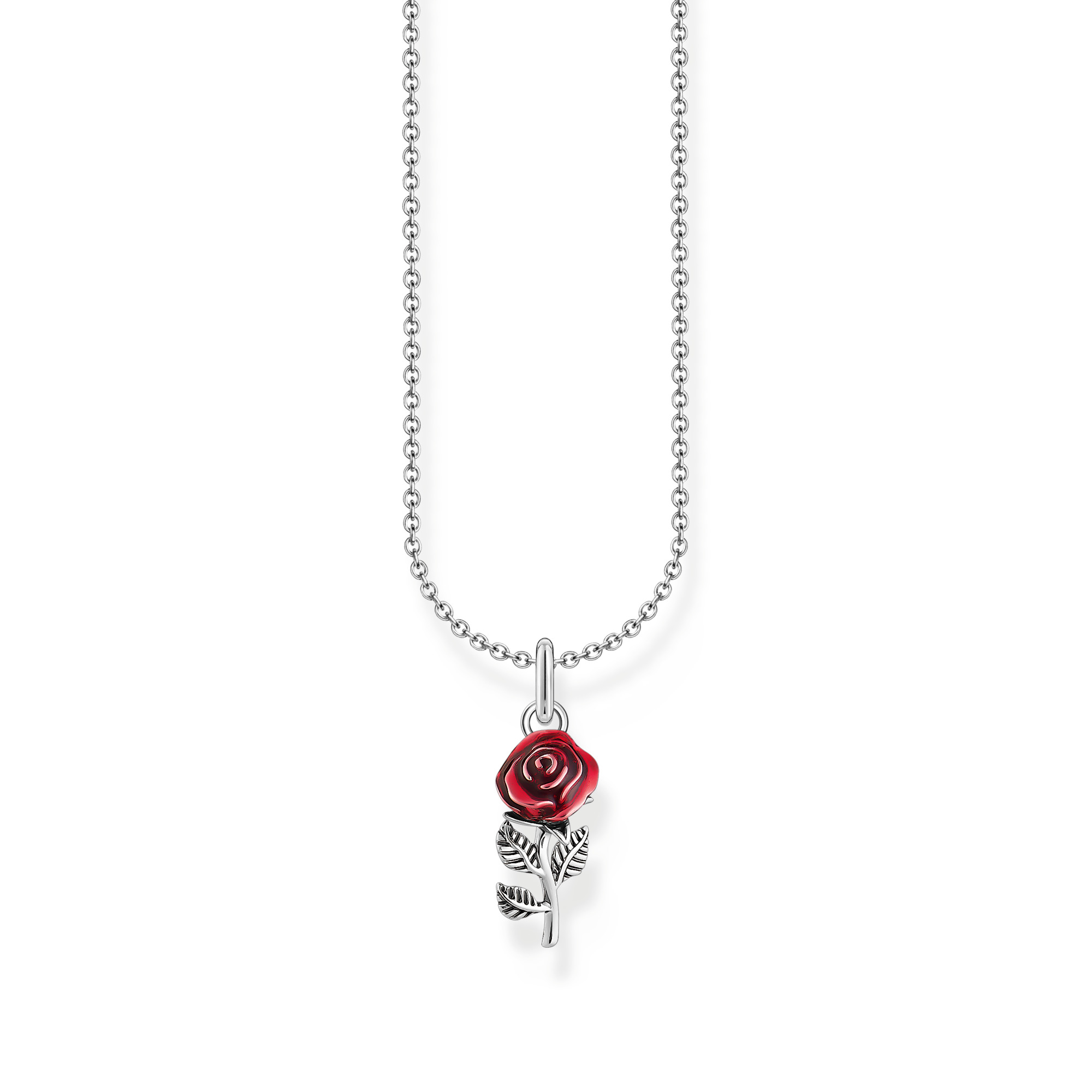 Thomas Sabo KE2219-664-10 Kette mit Rosen-Anhänger