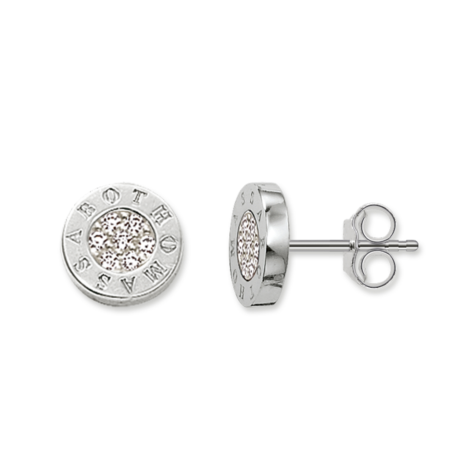 Thomas Sabo Ohrstecker Pavé aus Silber mit weißen Zirkonia