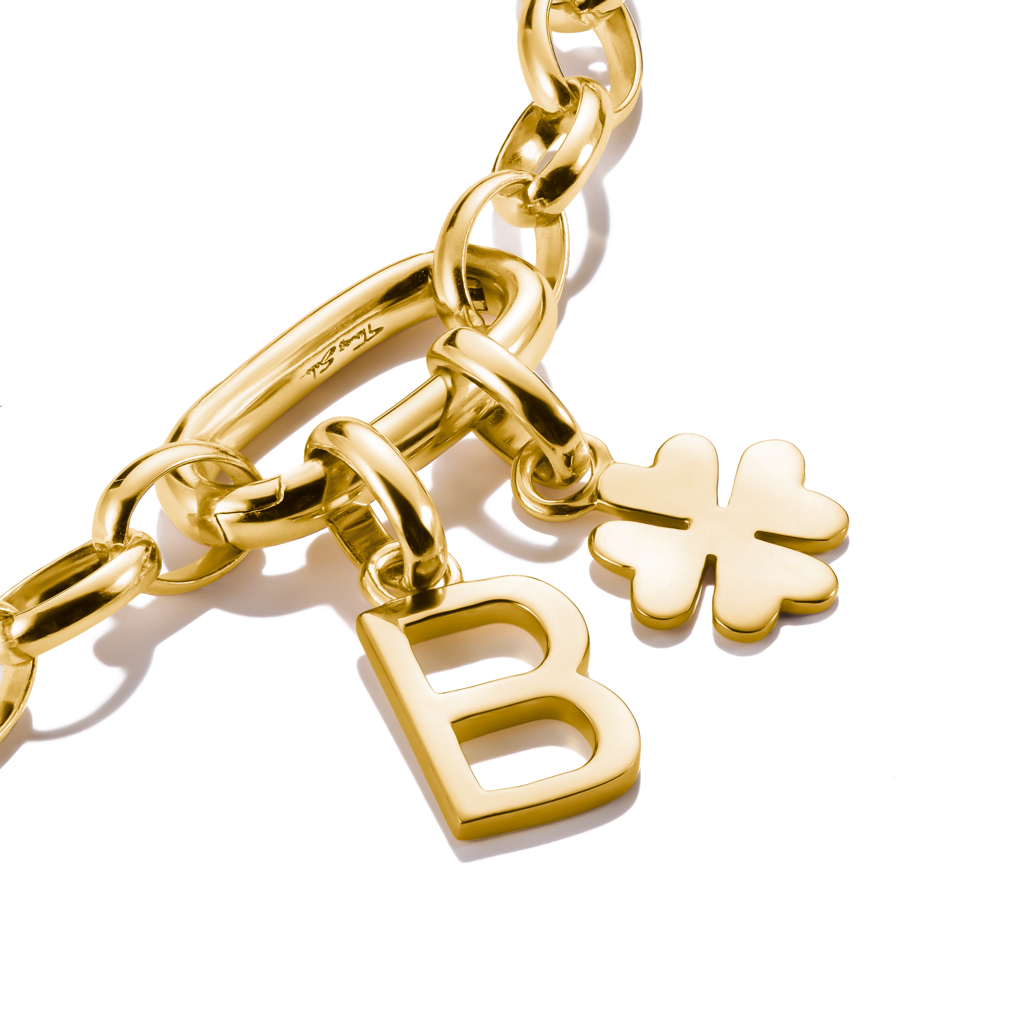 Thomas Sabo CC1202-413-39 Charm-Anhänger Glücksklee Connect vergoldet