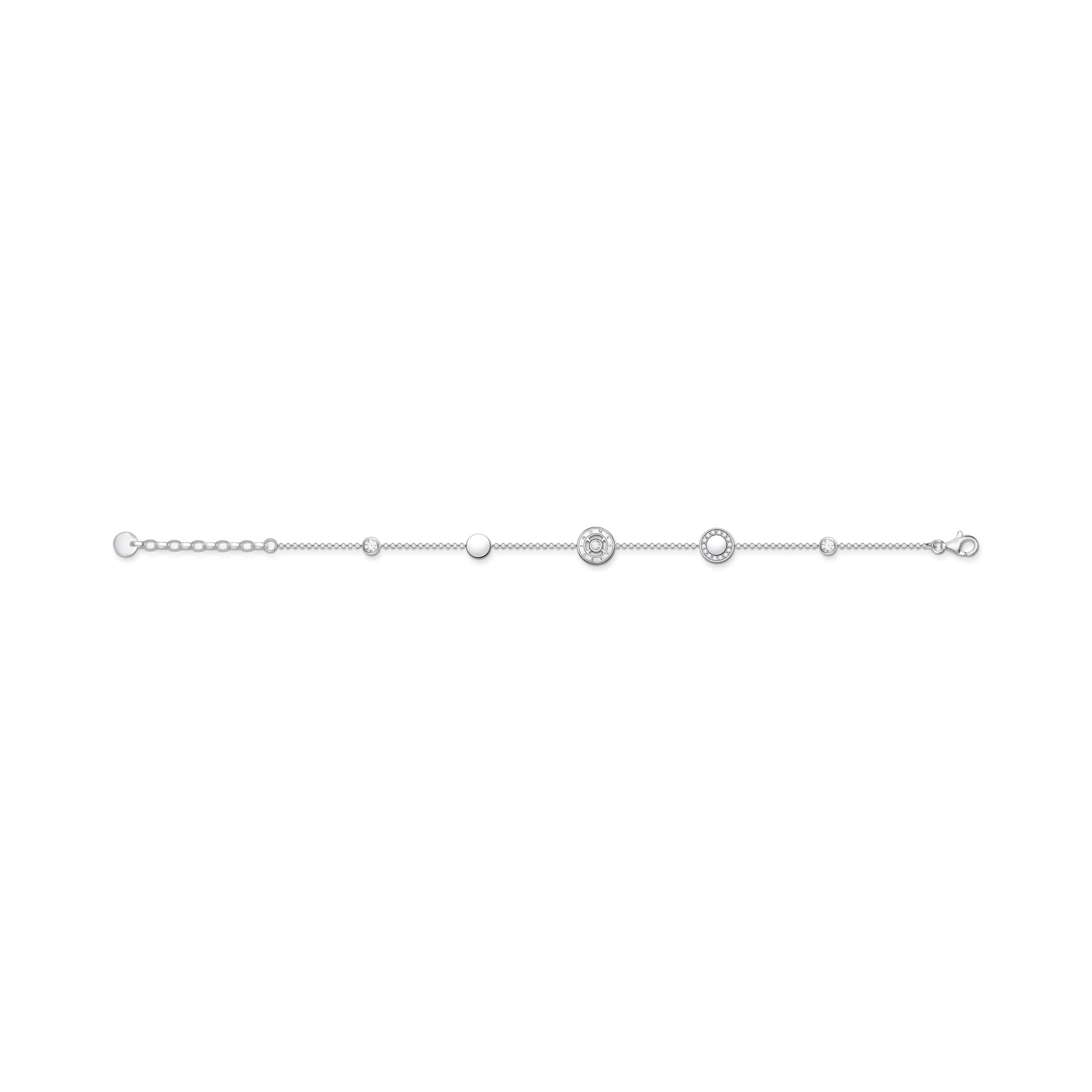 Thomas Sabo A1880-051-14 Armband Kreise mit weißen Steinen
