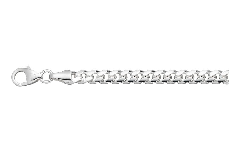 Panzerarmband 21cm Silber 2093