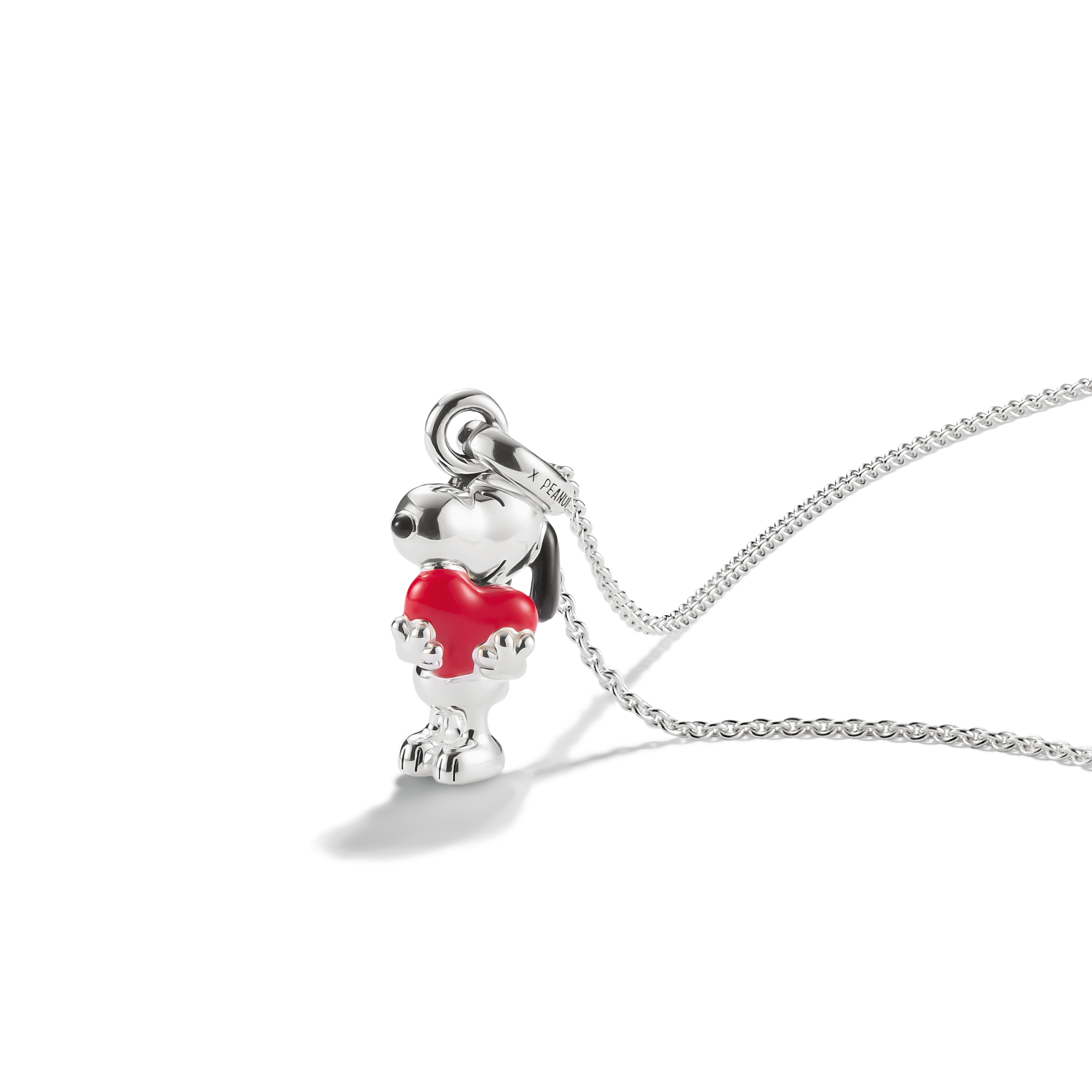 THOMAS SABO x PEANUTS Kette Snoopy mit Herz Anhänger Silber KE2354-664-10