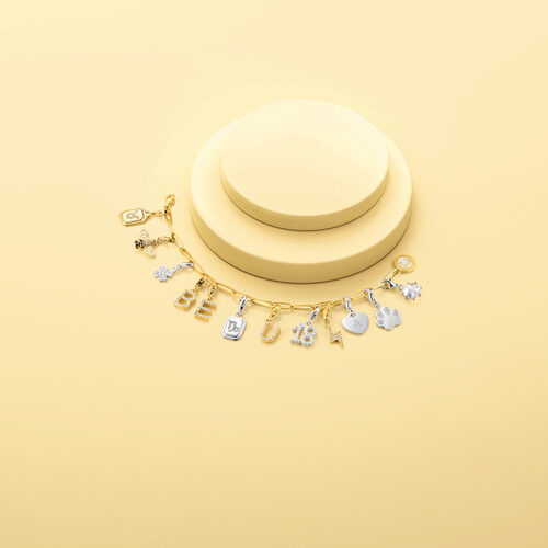 Thomas Sabo Charms Connect Anhänger in Silber und Gold