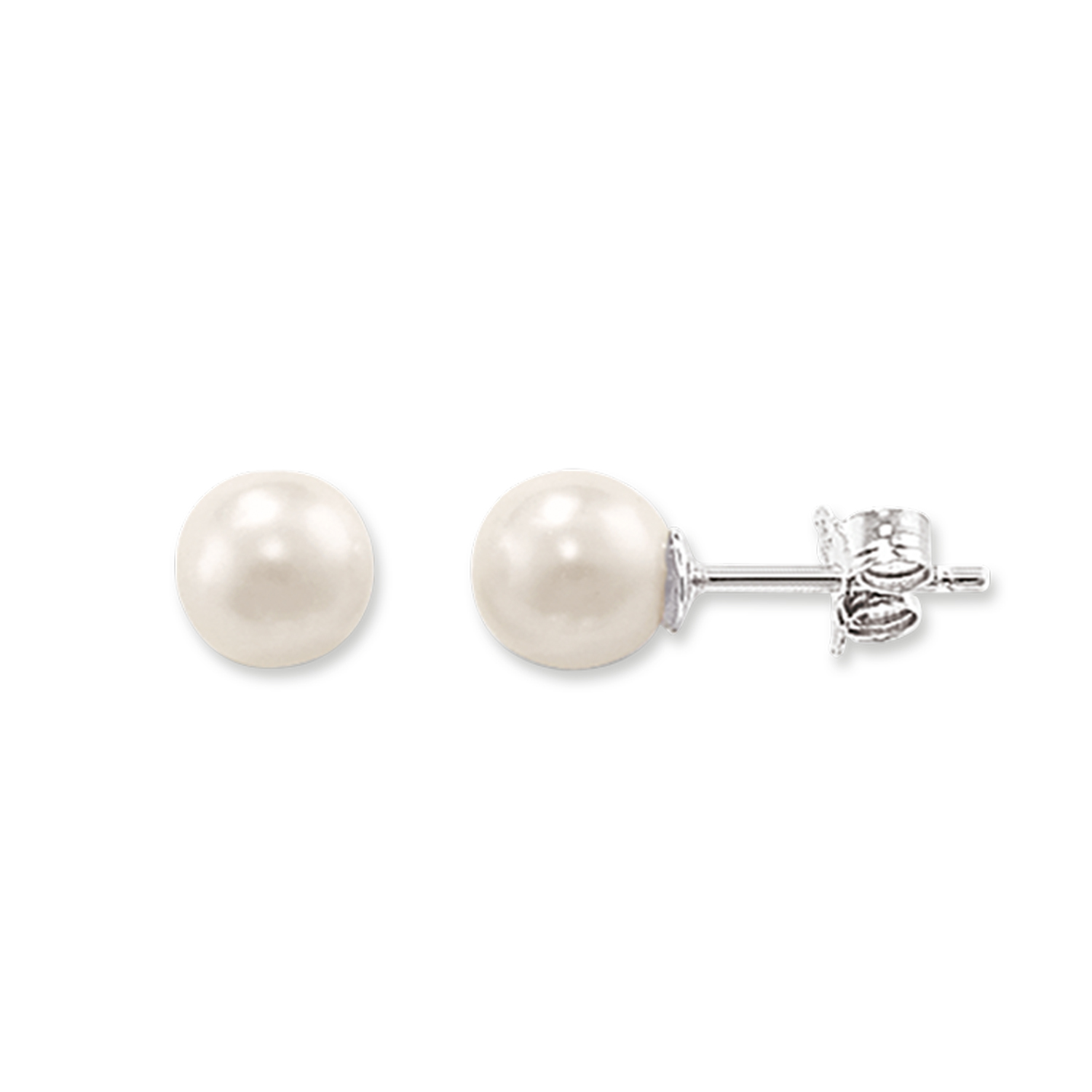 Thomas Sabo Ohrstecker aus 925 Sterlingsilber mit Süßwasserzuchtperle Ø 7 mm
