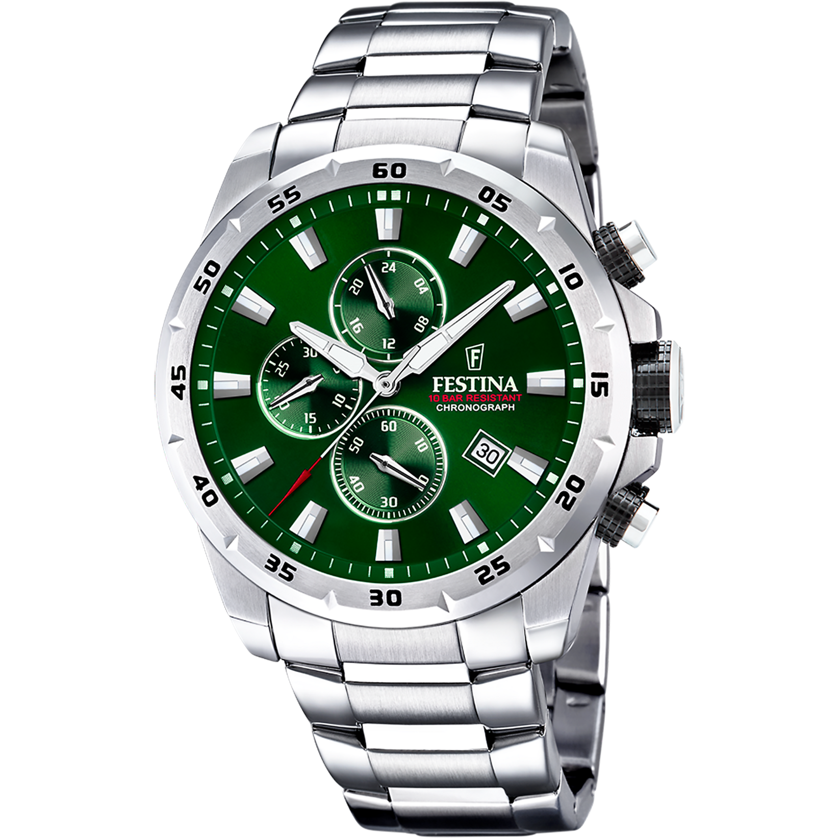 Festina Herrenchronograph Edelstahl mit Datum Quarz F20463/3