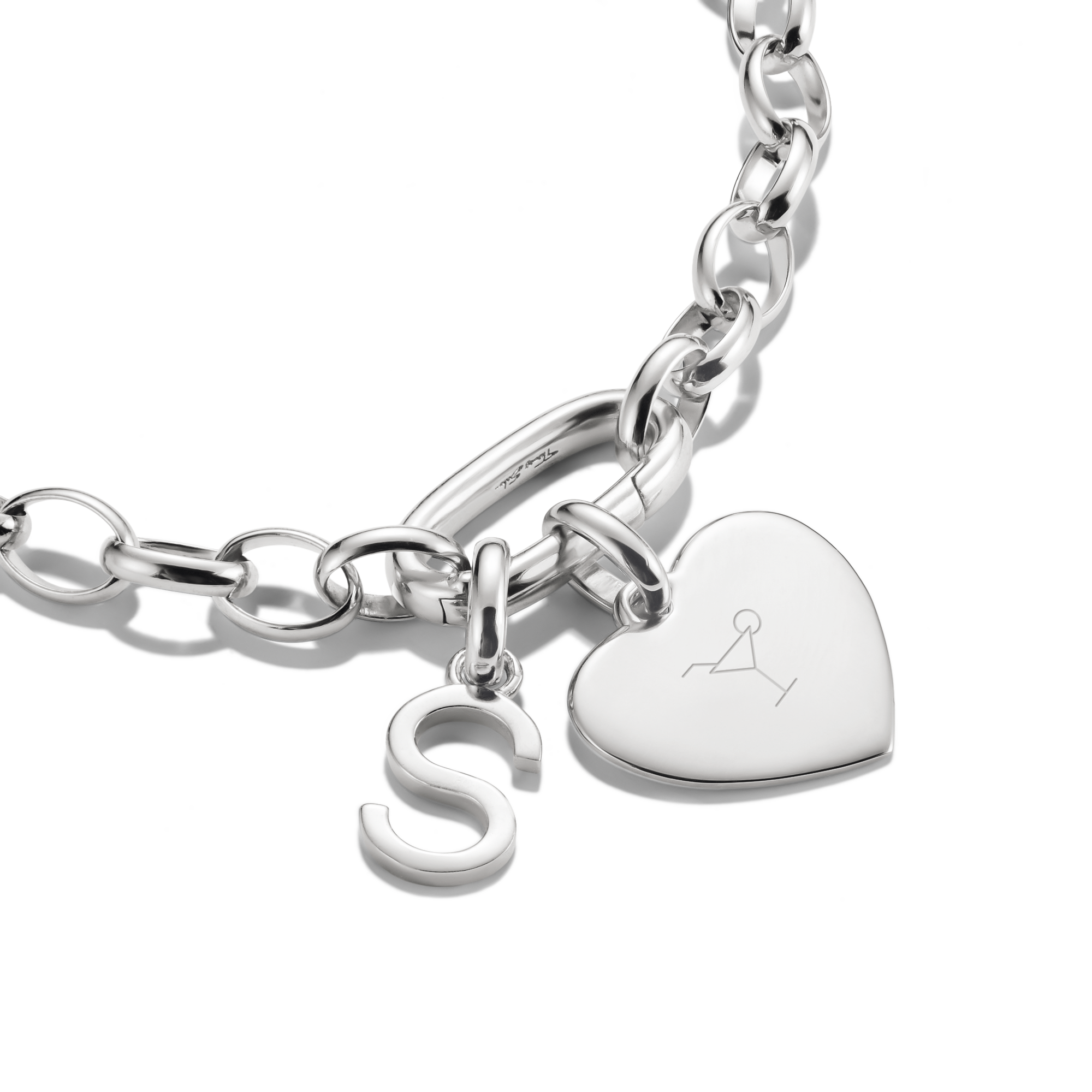 Thomas Sabo CC1272-001-21 Charm-Anhänger Herz Connect Silber