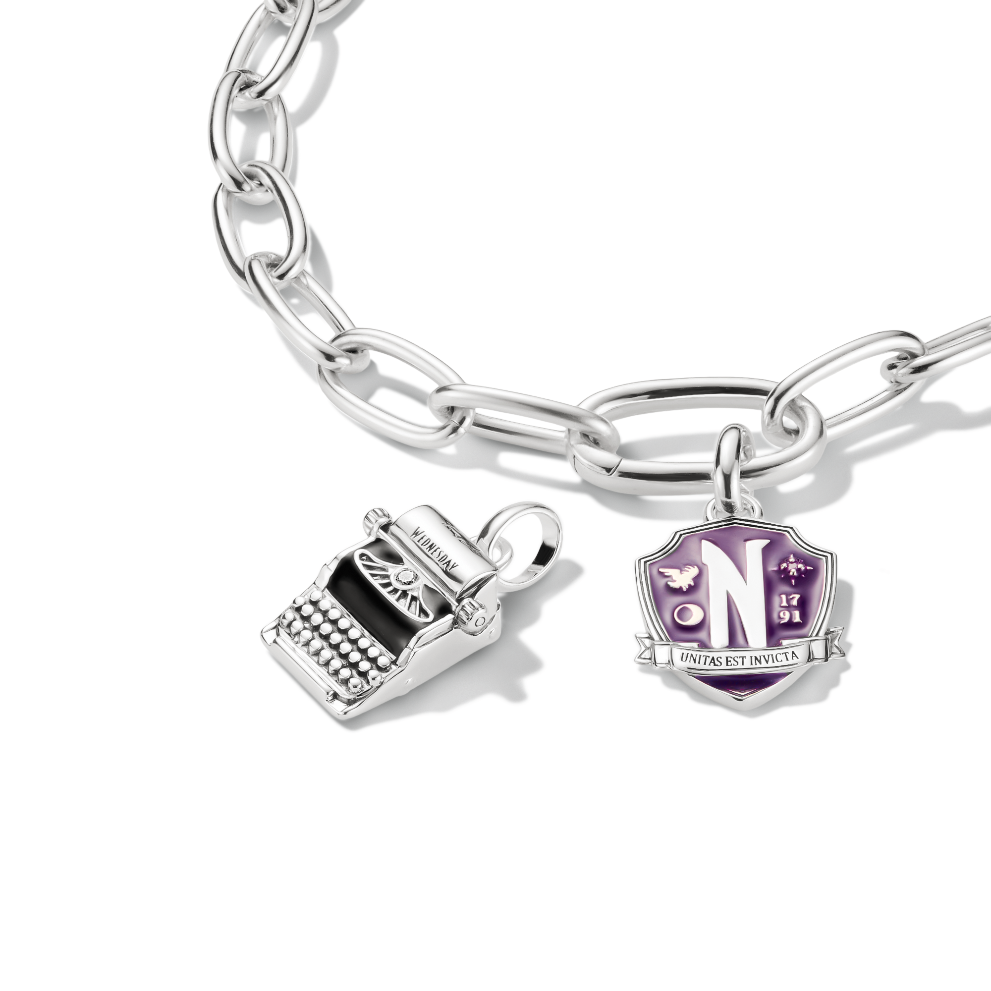 Thomas Sabo Charm-Anhänger Wednesday Schreibmaschine Zirkonia Connect CC1315-691-11