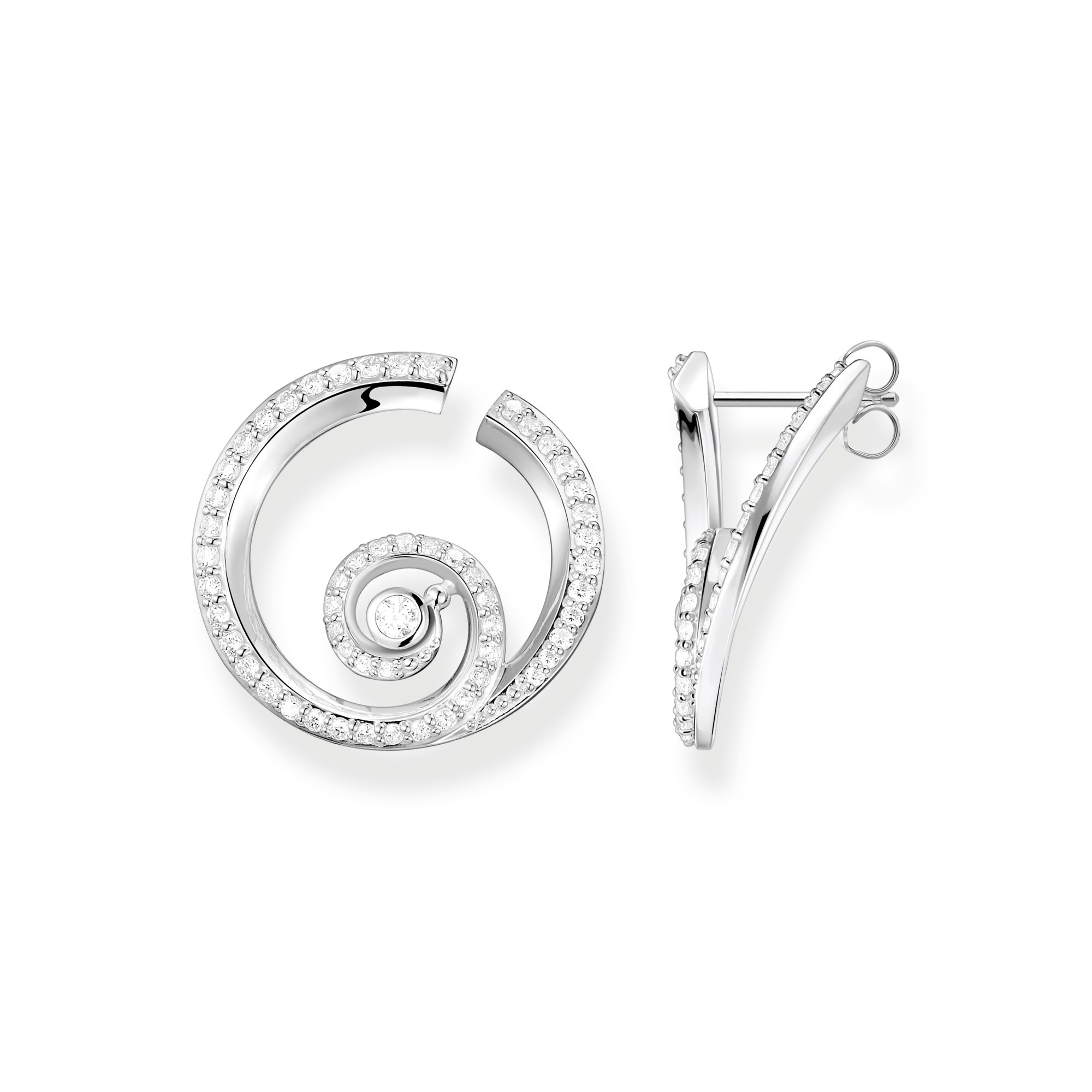 Thomas Sabo Ohrstecker Silber "Welle mit Steinen" H2227-051-14