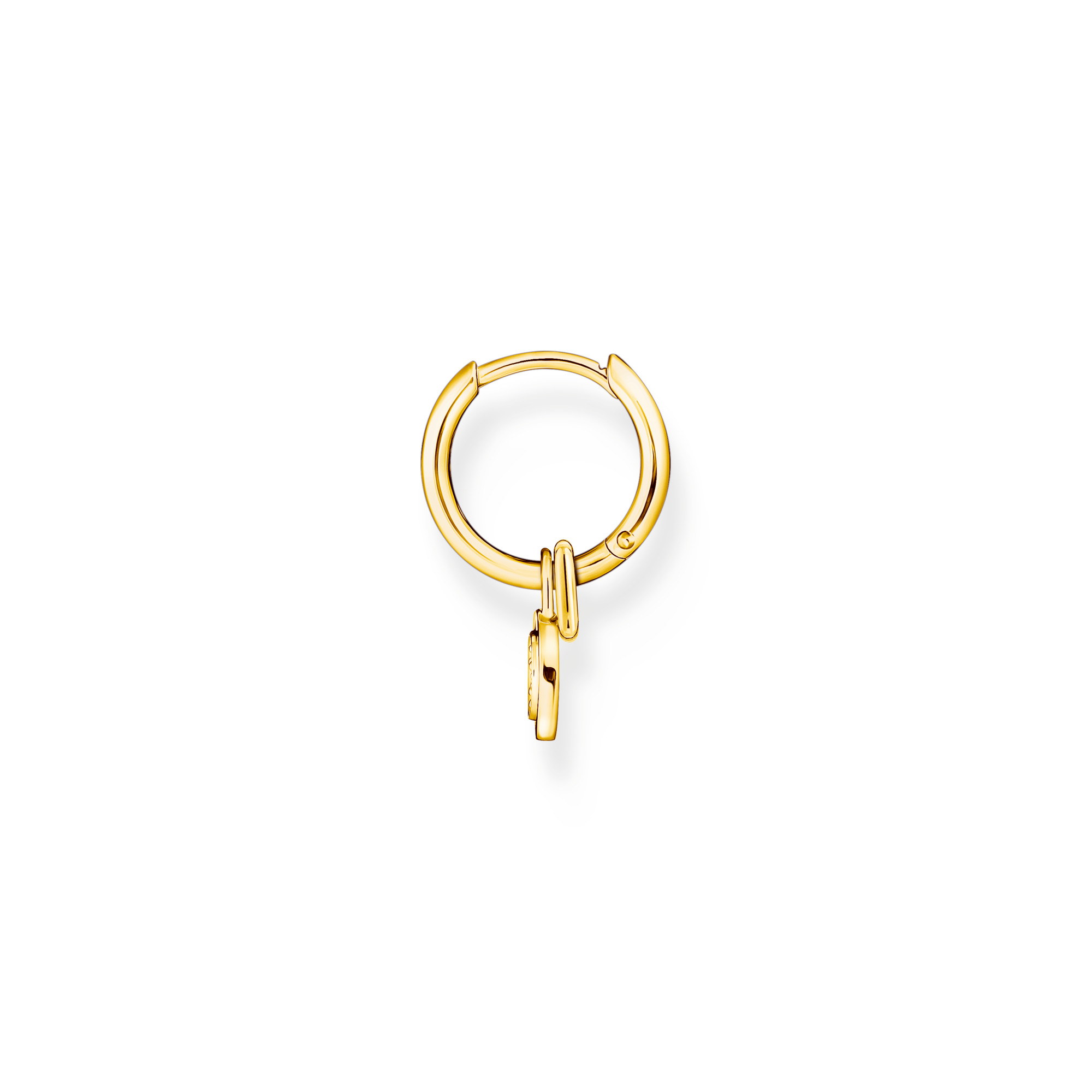 Thomas Sabo CR720-414-39 Einzel Creole mit Öse für Charms und Anhänger vergoldet