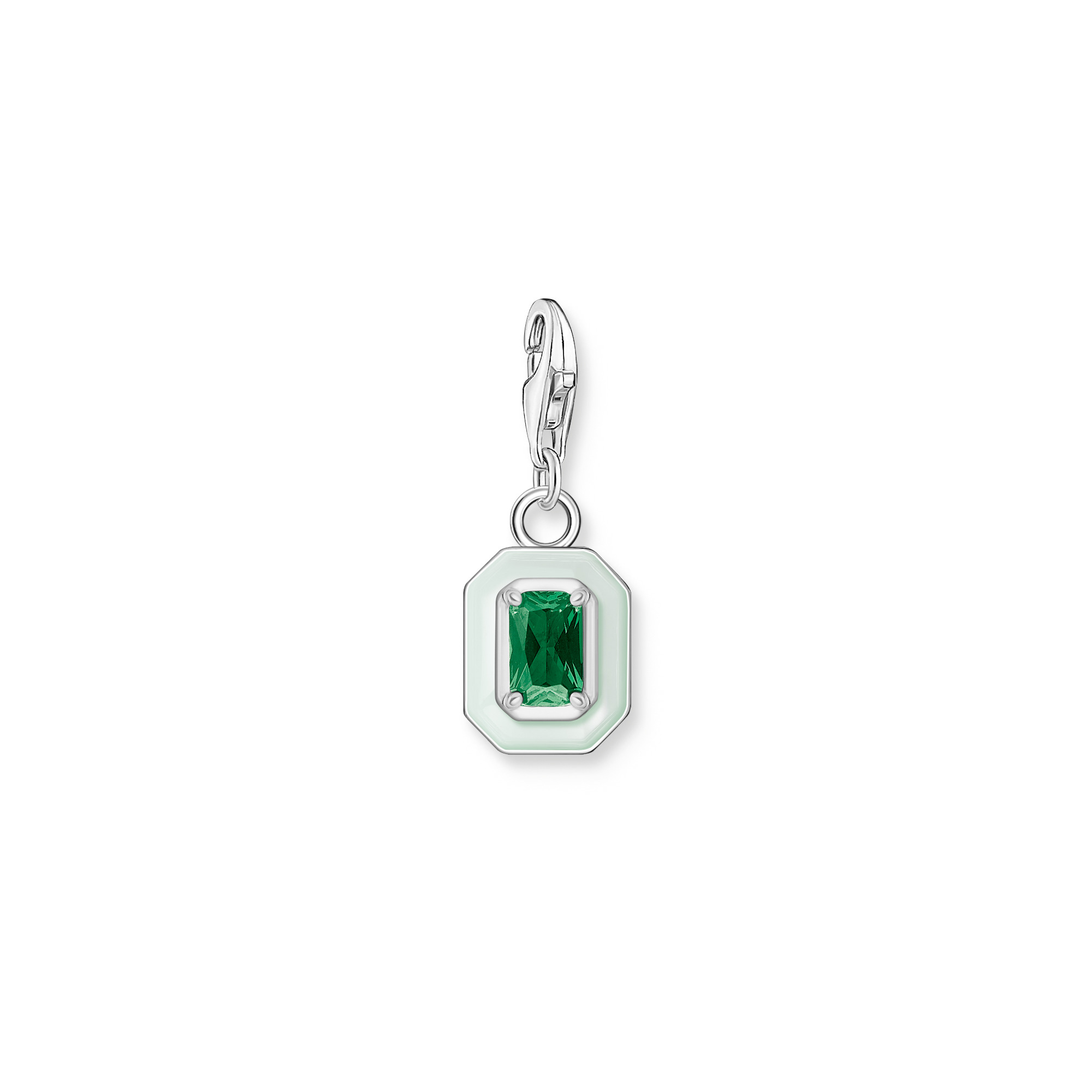 Thomas Sabo 1917-496-6 Charm-Anhänger "Grüner Stein"