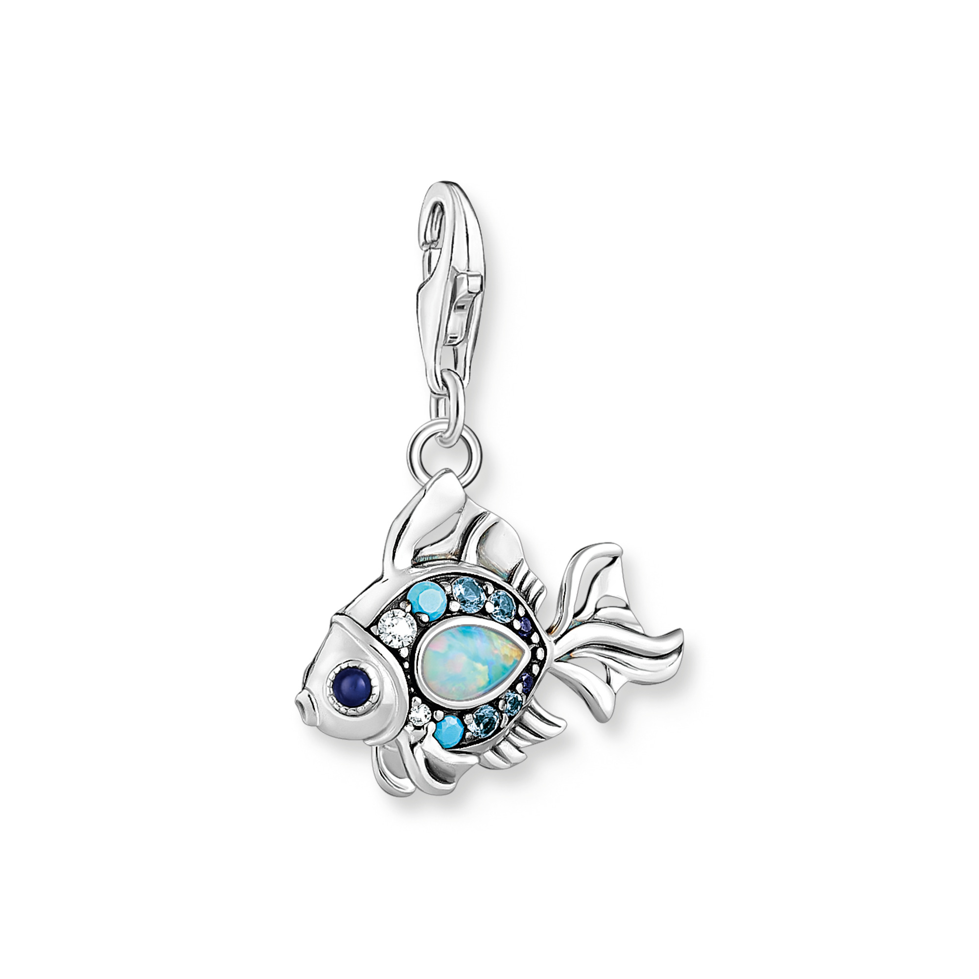 Thomas Sabo 1884-945-7 Charm Fisch mit blauen Steinen