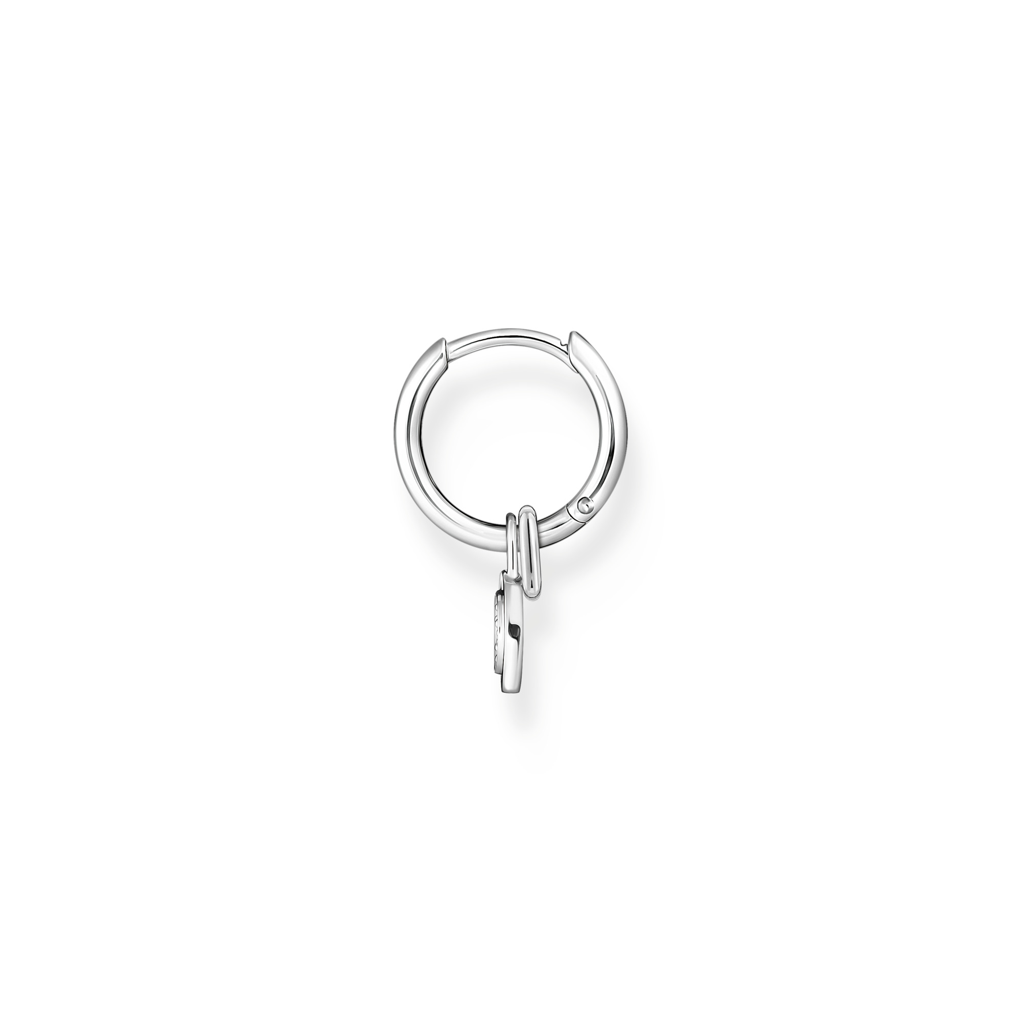 Thomas Sabo CR720-051-21 Einzel Creole mit Öse für Charms und Anhänger Silber