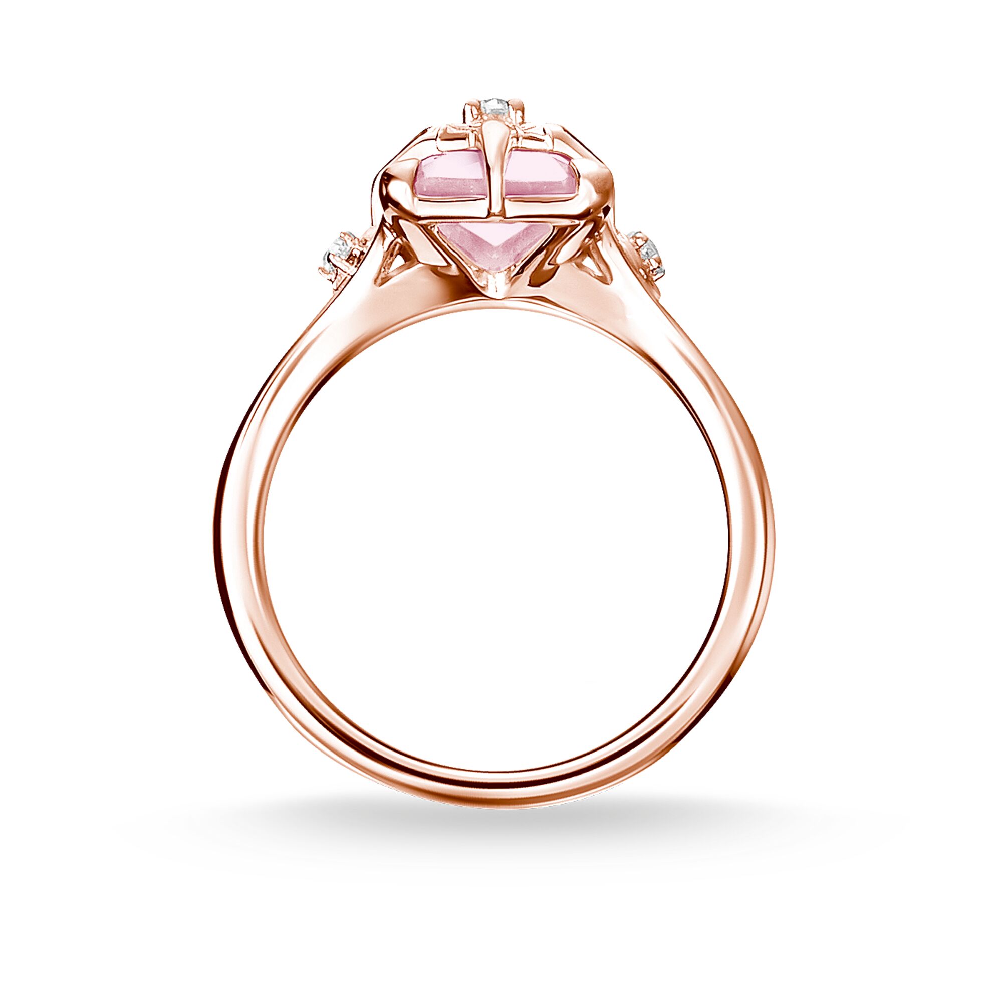 Thomas Sabo Ring Stein Rosa mit Kreuz TR2288-417-9-50