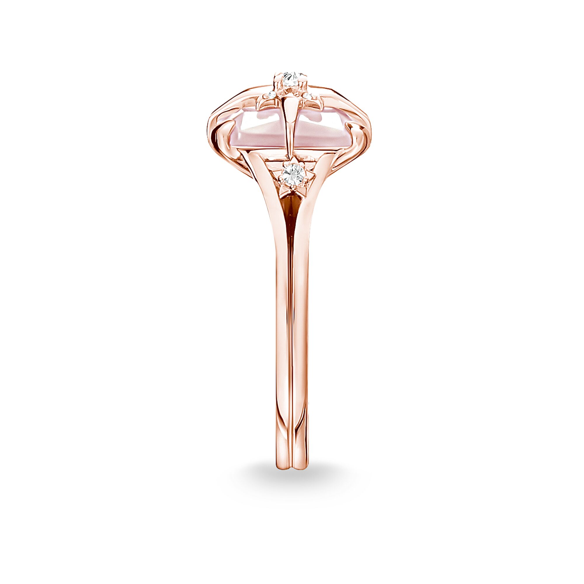 Thomas Sabo Ring Stein Rosa mit Kreuz TR2288-417-9-50