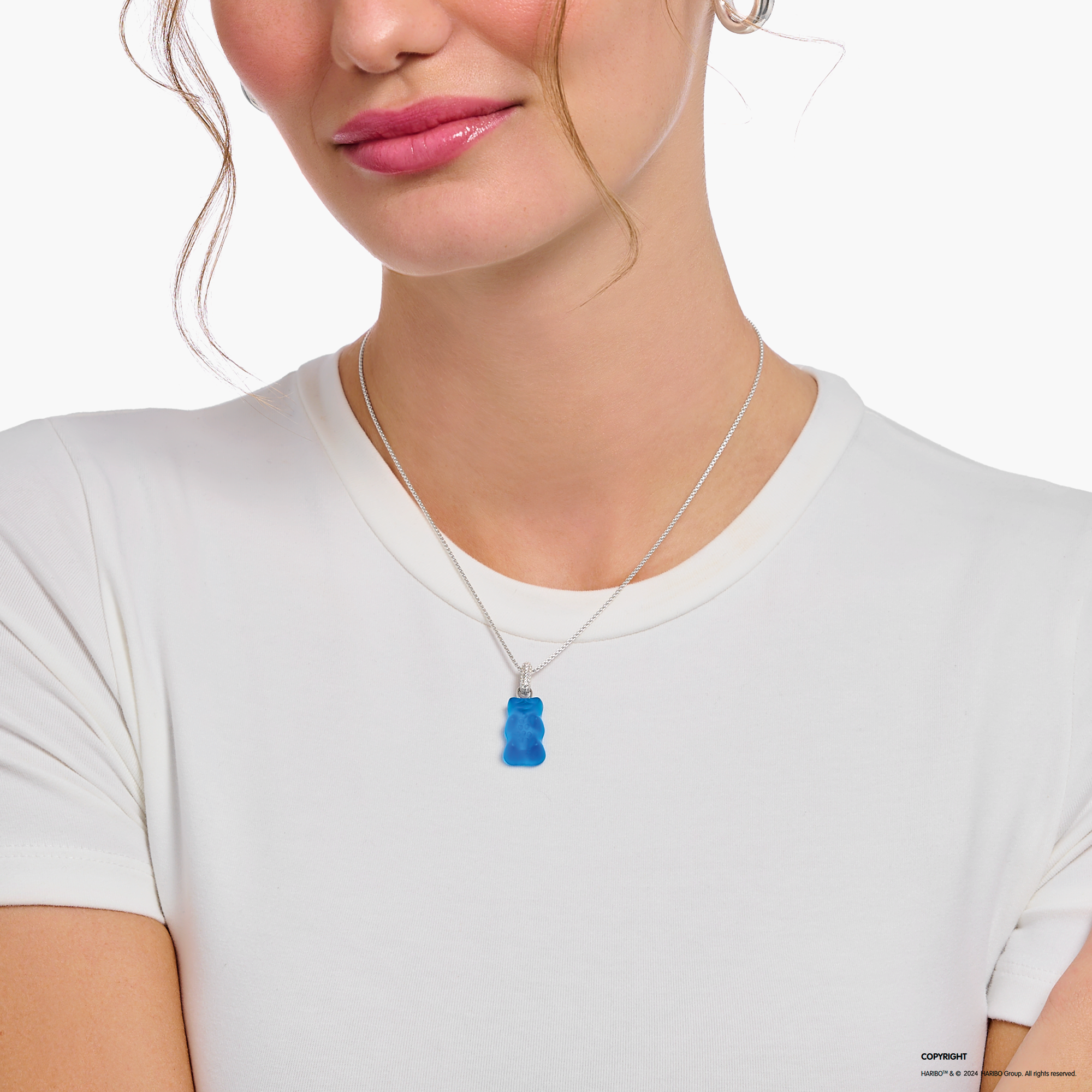 Thomas Sabo Großer Anhänger blauer Goldbär PE967-052-1