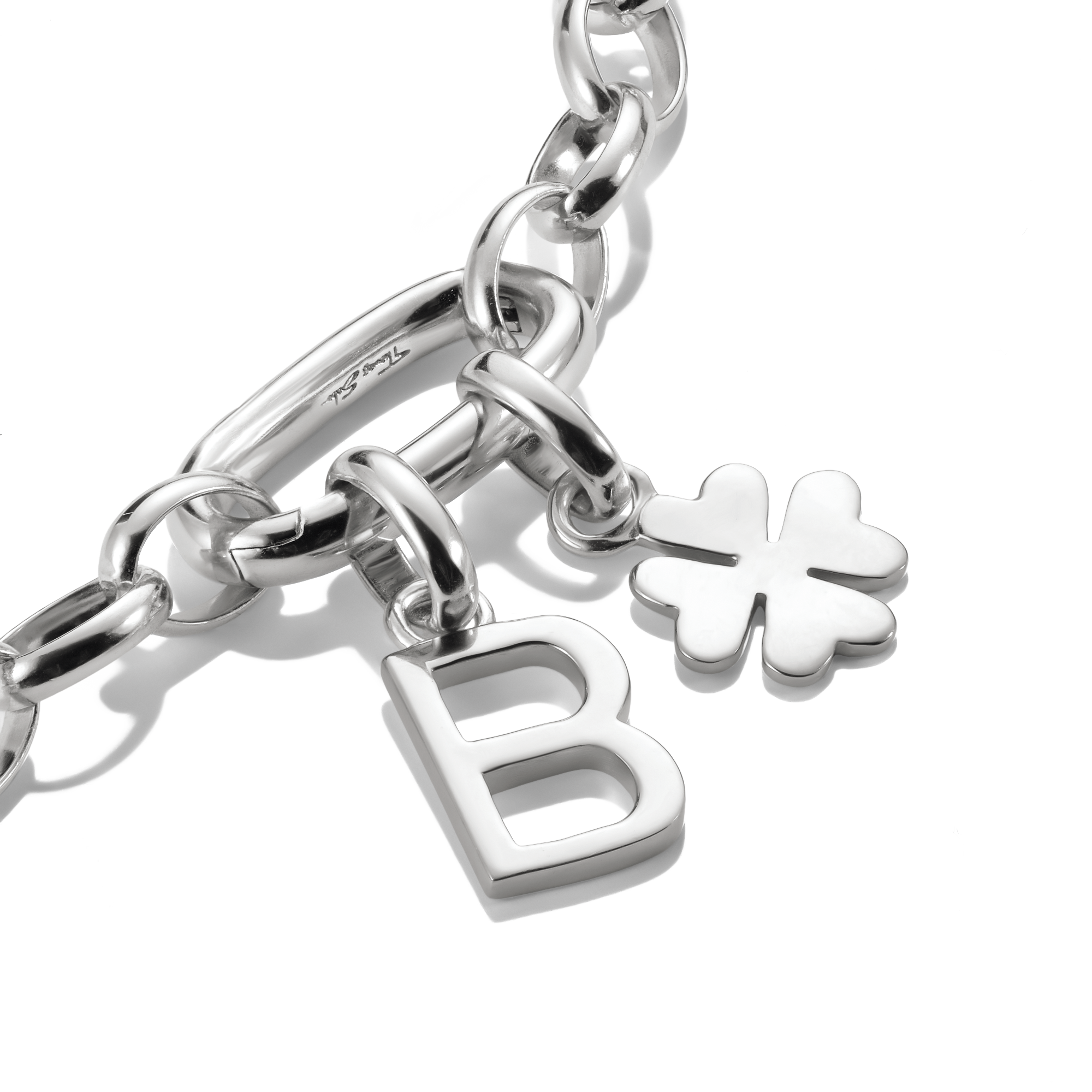 Thomas Sabo CC1202-001-21 Charm-Anhänger Glücksklee Connect Silber