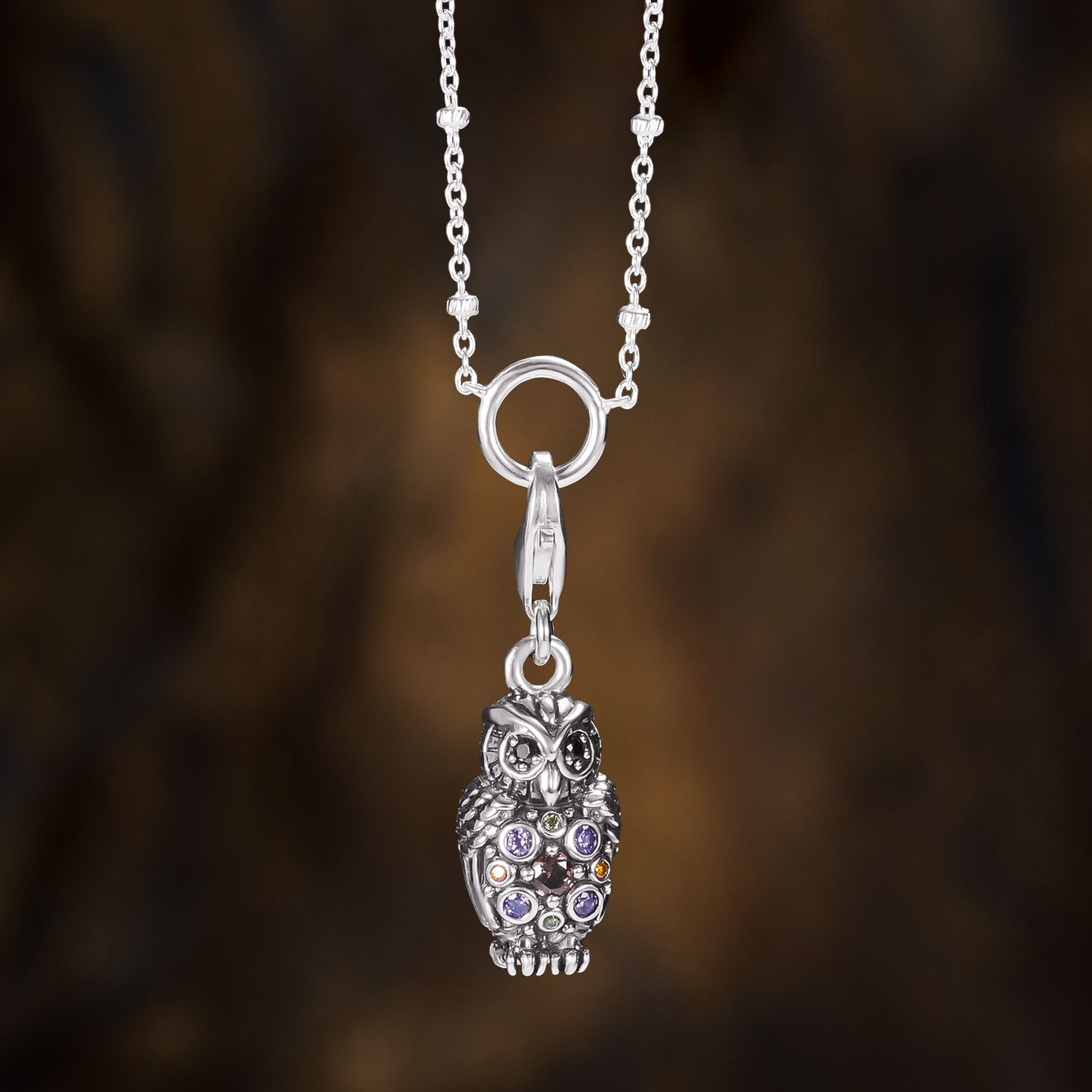 Thomas Sabo Charm Silber "Funkelnde Eule" 1479-643-7