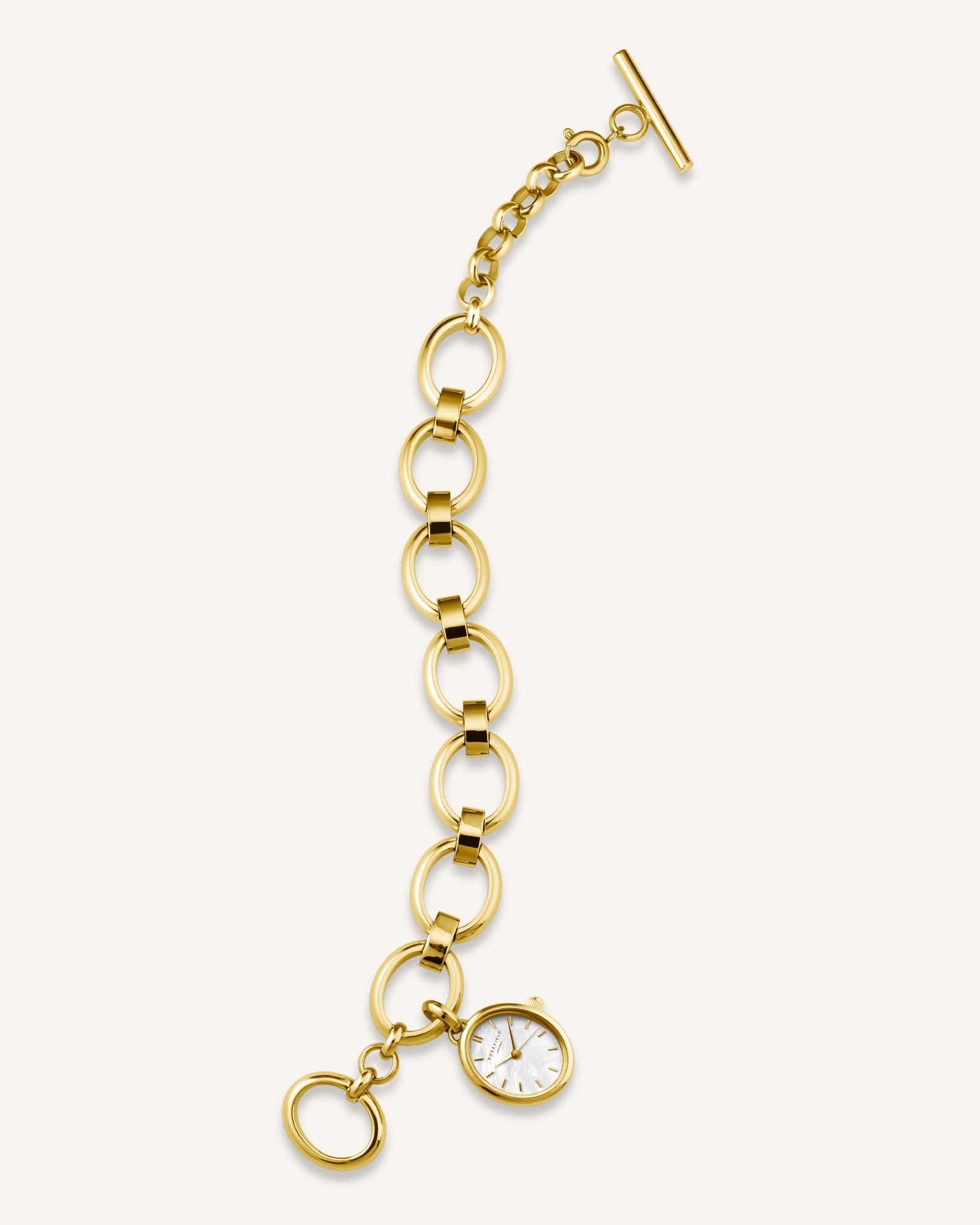 Rosefield SWGSG-OV13 Damenuhr Studio Kettenuhr Gold Oval