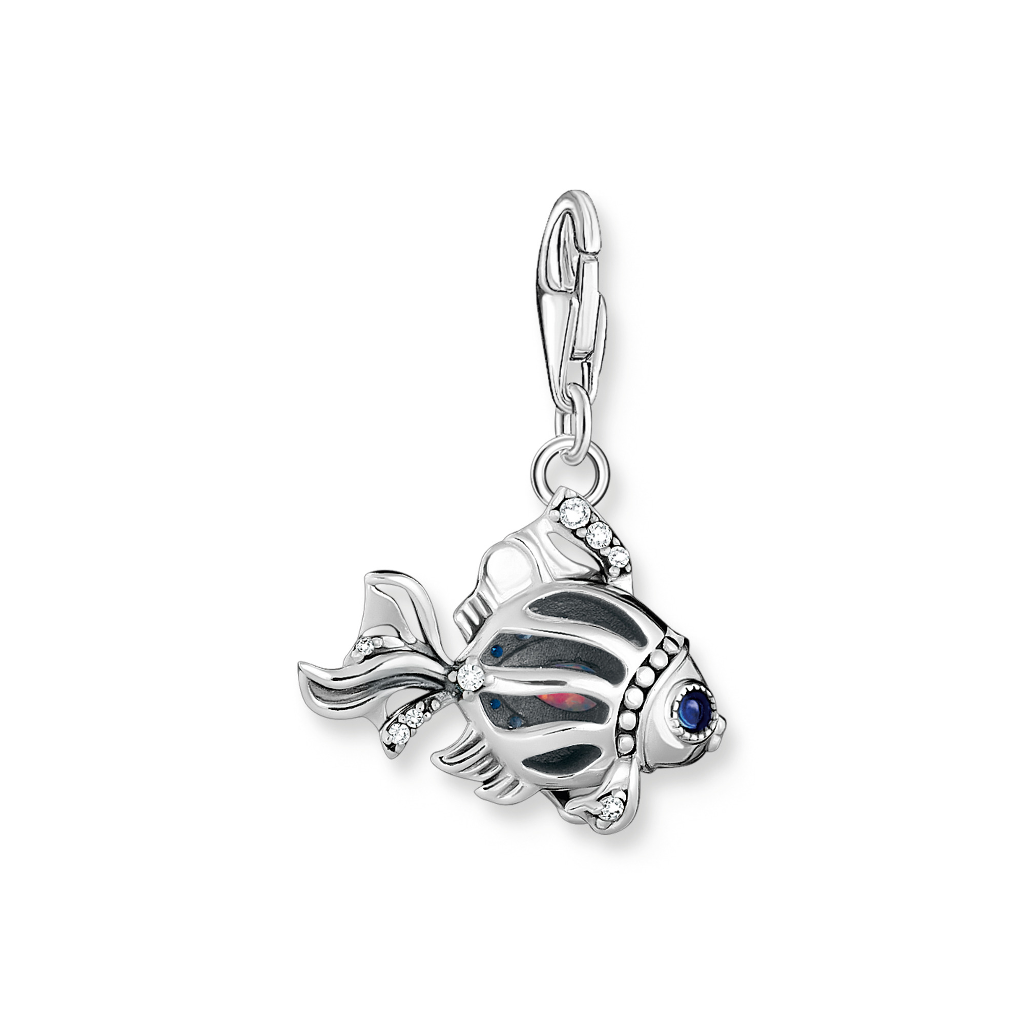 Thomas Sabo 1884-945-7 Charm Fisch mit blauen Steinen