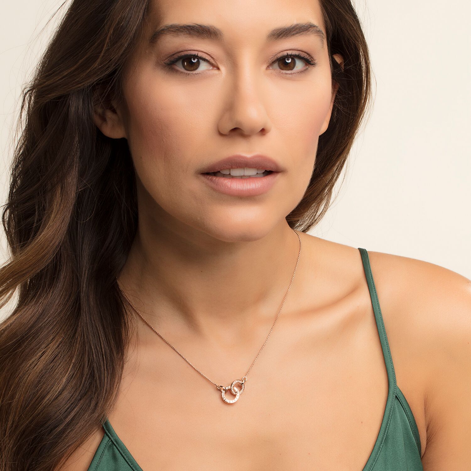 Thomas Sabo KE1488-416-40-L45v Kette Silber rosèvergoldet "forever together"