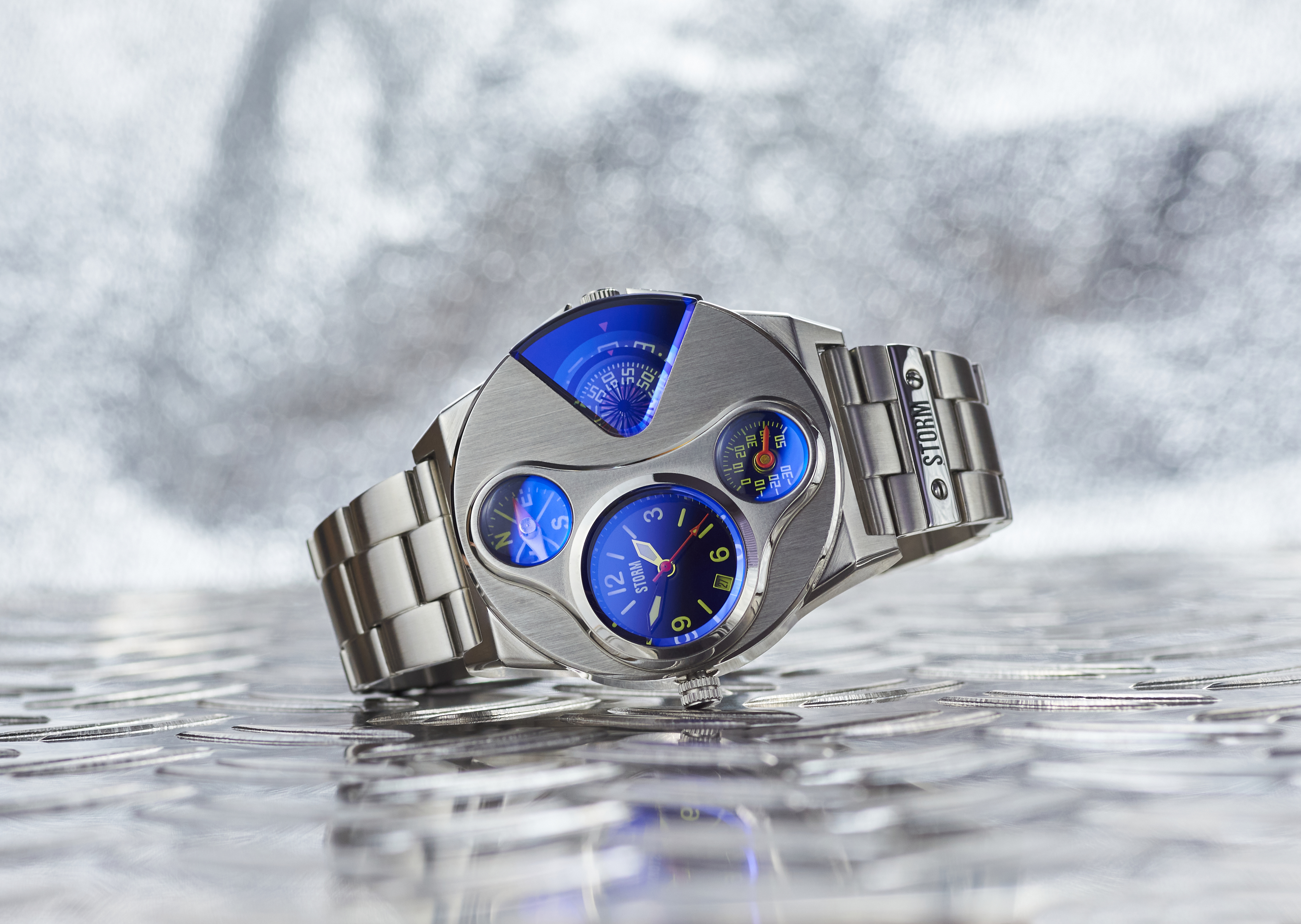 STORM Herrenuhr V2 Navigator Lazer Blue Special Edition Dual Time 47246/B