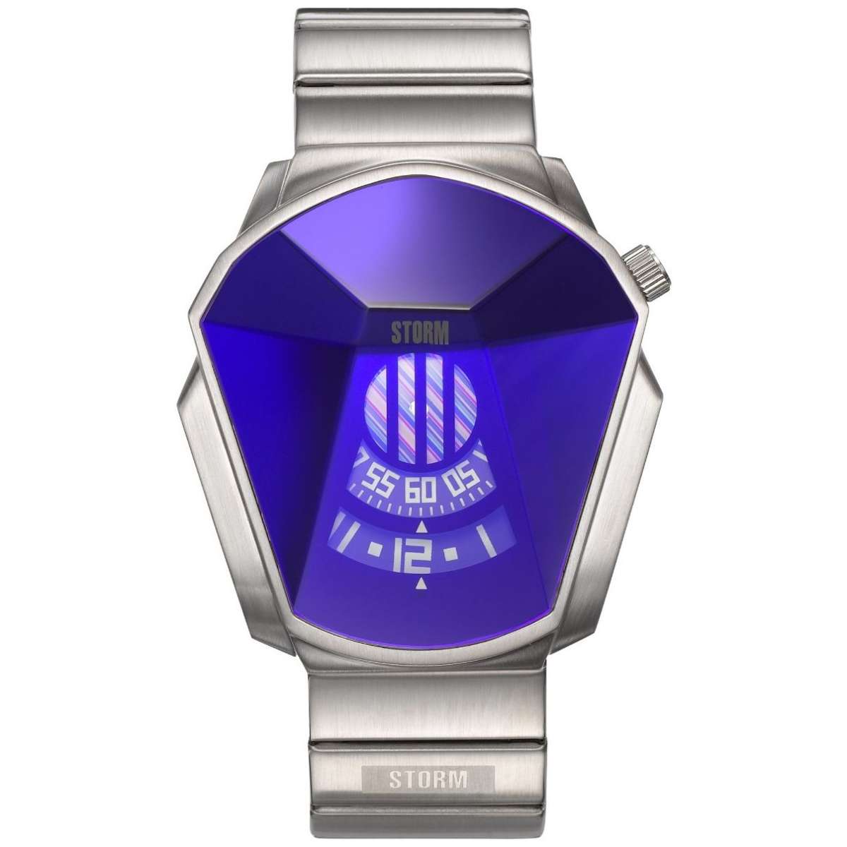 STORM Herrenuhr Darth Slate Blue Special Edition 47001/B aus mattem Edelstahl 43,5 x 47,5 mm Mineralglas ohne Datum 5 bar Faltschließe EAN 5033597143688