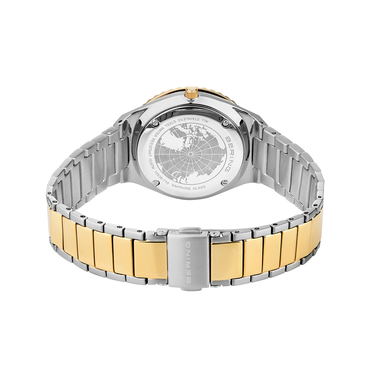 BERING Damenuhr Classic Collection bicolor 36 mm Datum 18936-710