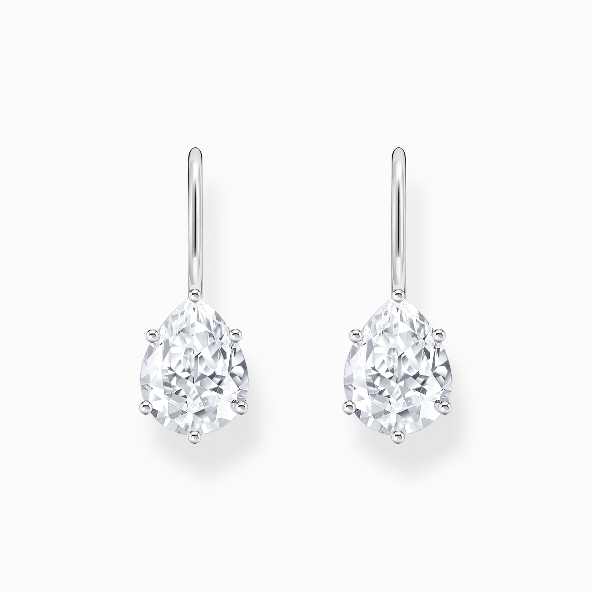 Thomas Sabo H2290-051-14 Ohrhänger mit weißem Zirkonia-Tropfen