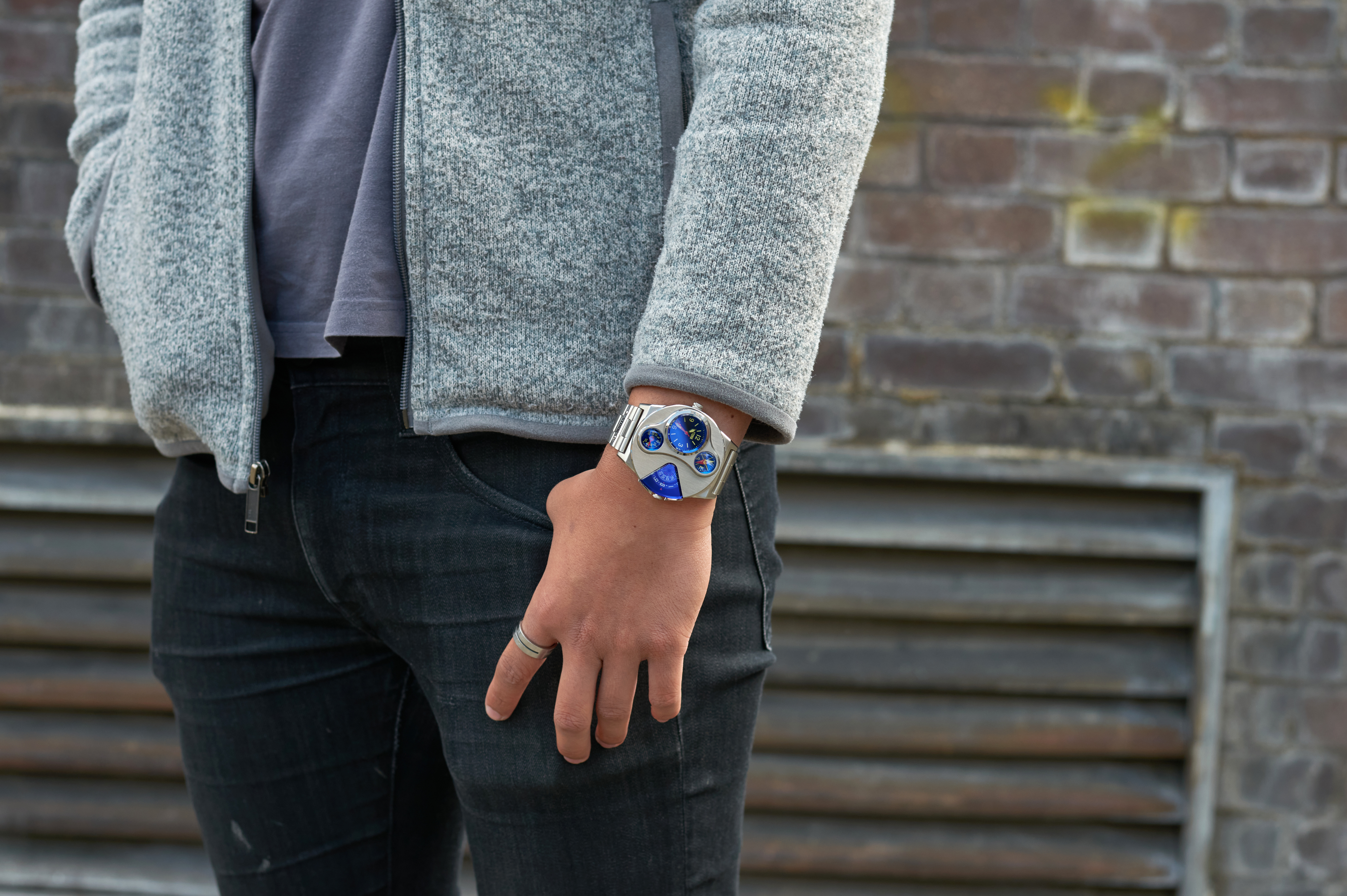 STORM Herrenuhr V2 Navigator Lazer Blue Special Edition Dual Time 47246/B