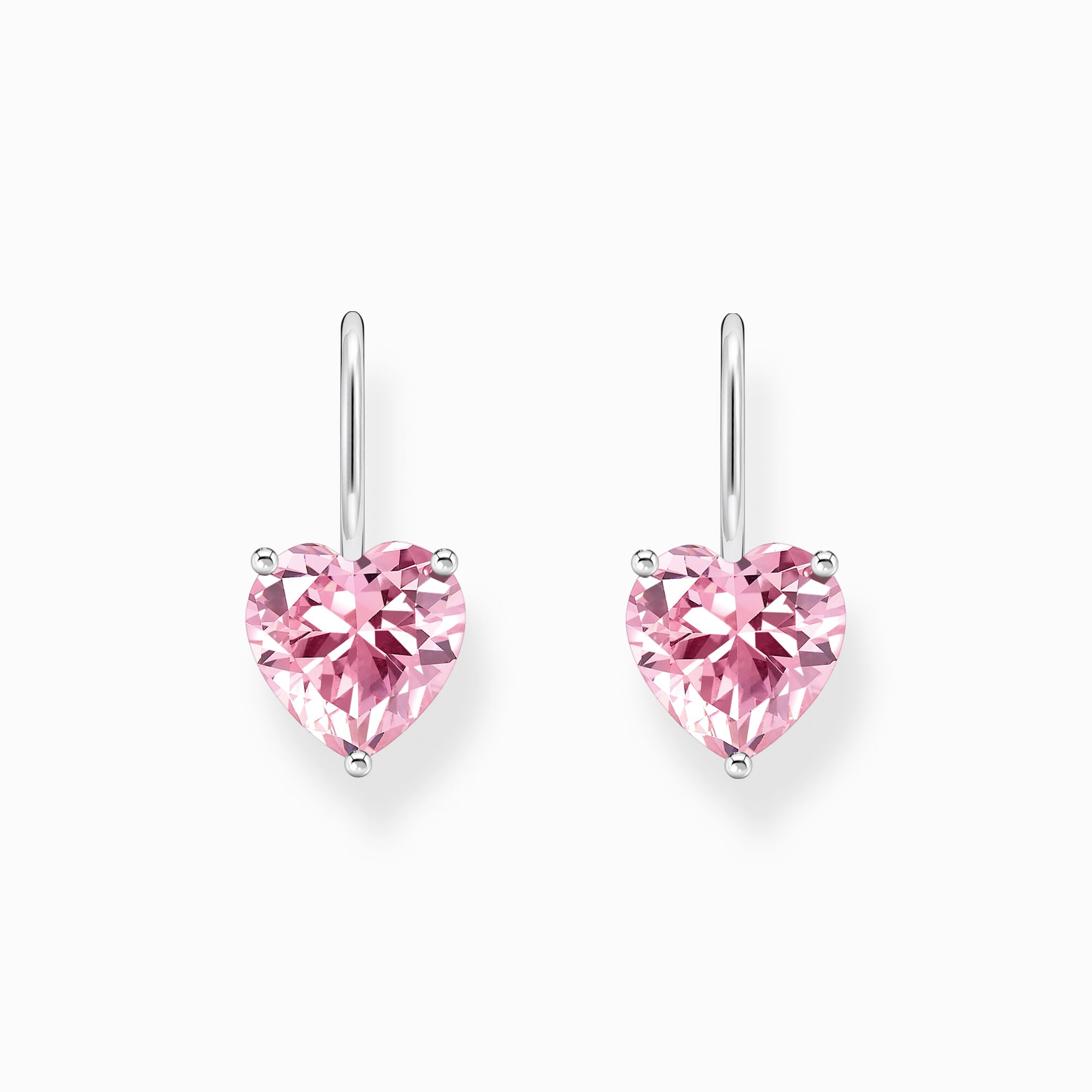 Thomas Sabo H2288-051-9 Ohrhänger mit pinkfarbenem Zirkonia-Herz
