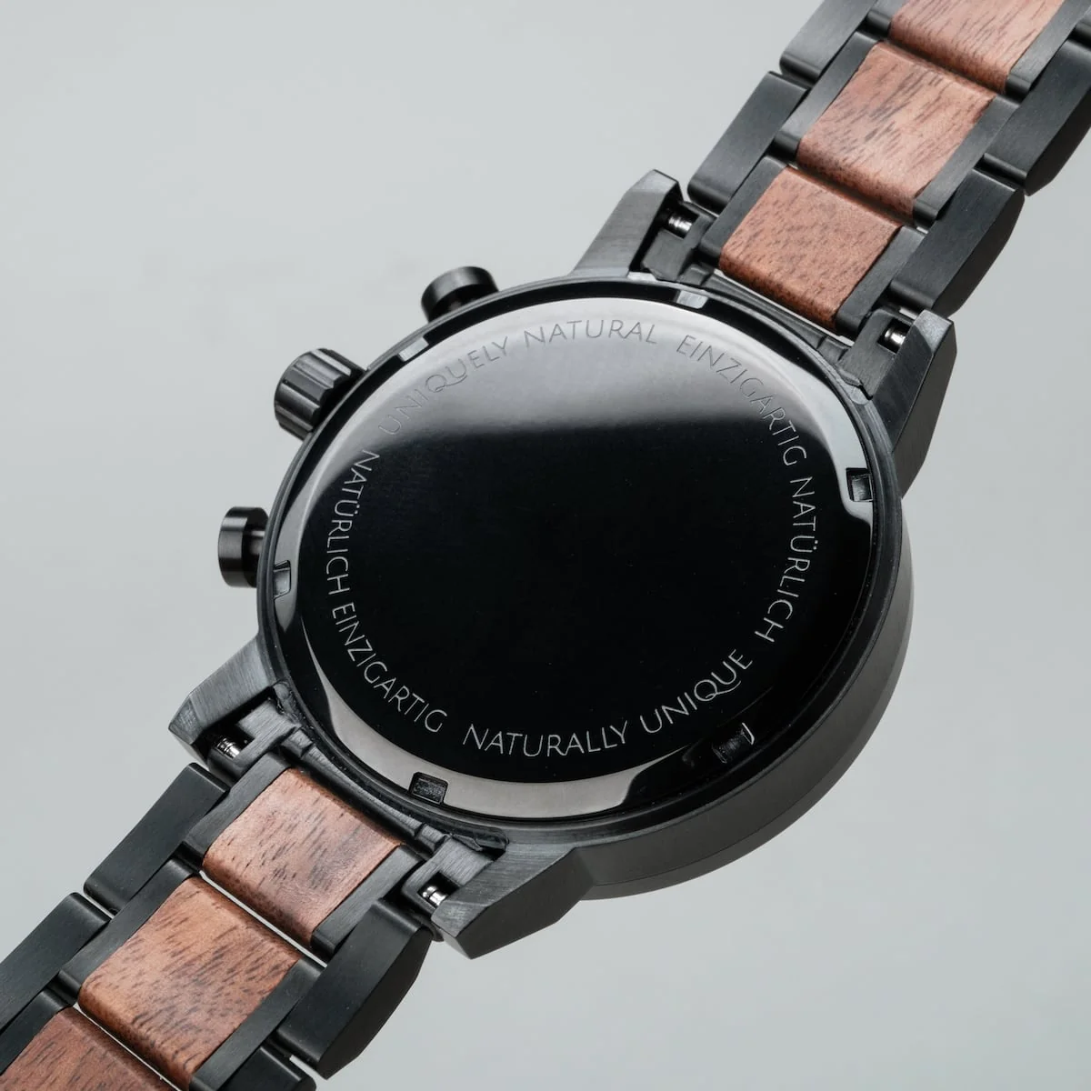 Holzkern Herrenuhr Scattered Marmor/Koa Solar HK1081