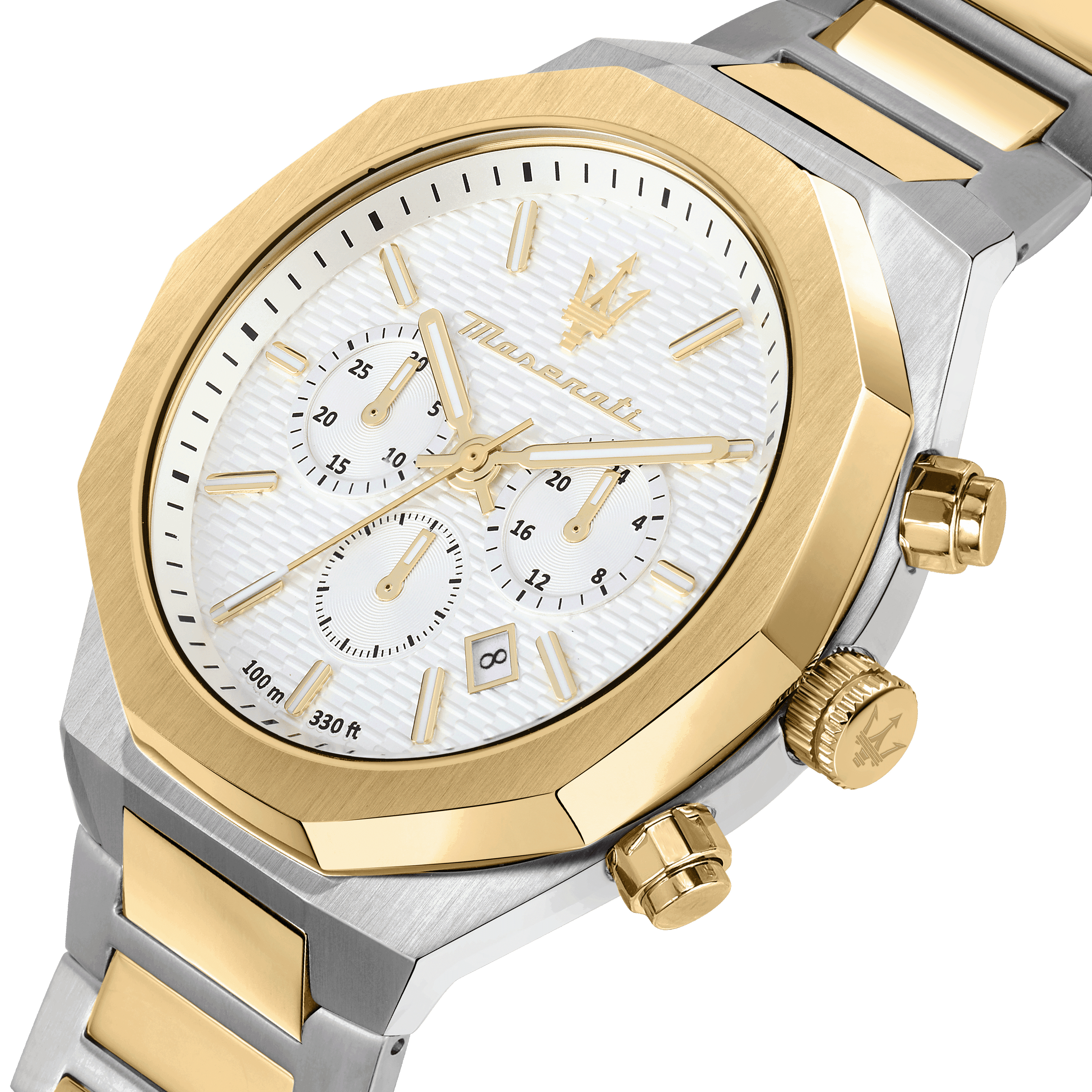 Maserati R8873642009 Herrenuhr STILE bicolor