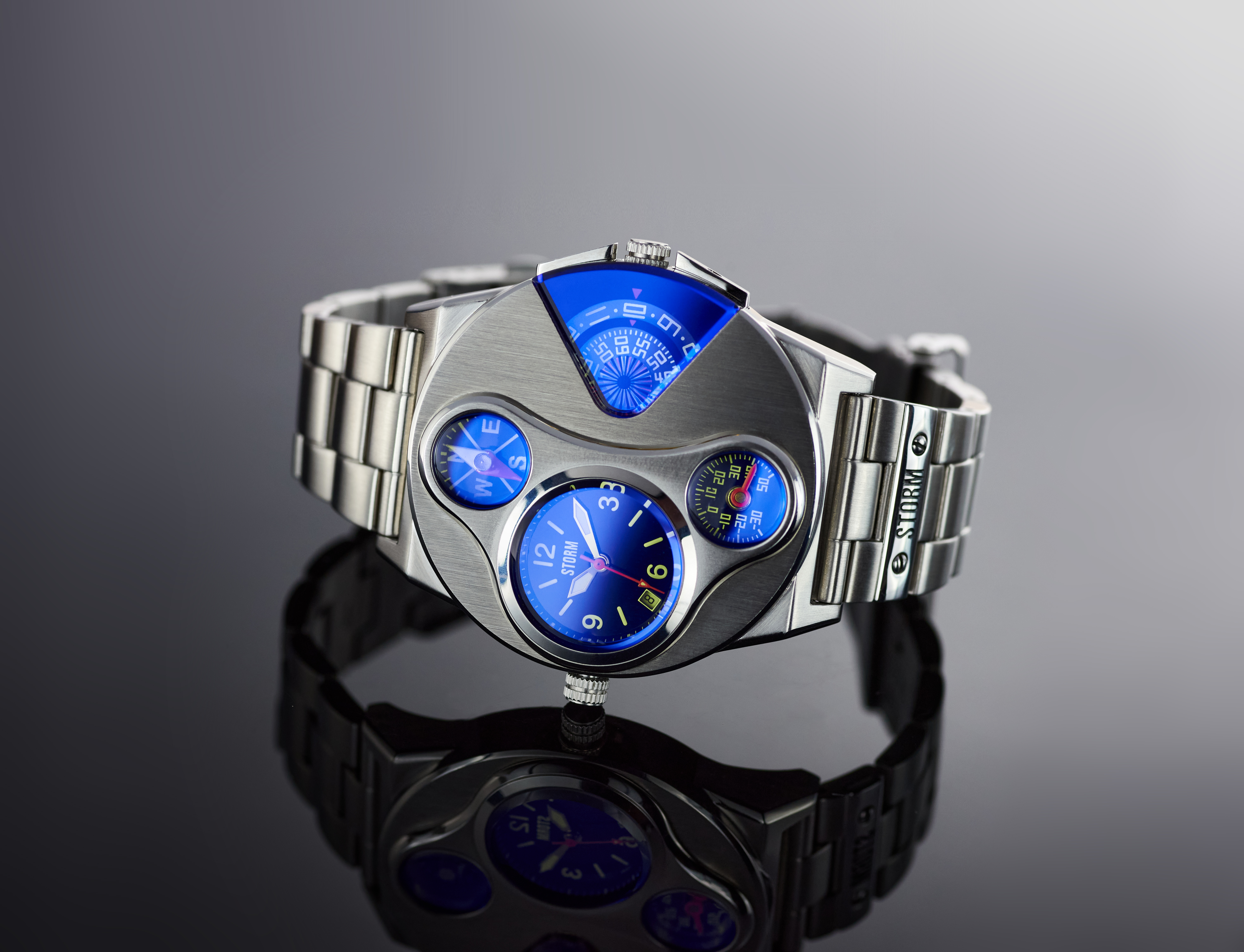 STORM Herrenuhr V2 Navigator Lazer Blue Special Edition Dual Time 47246/B