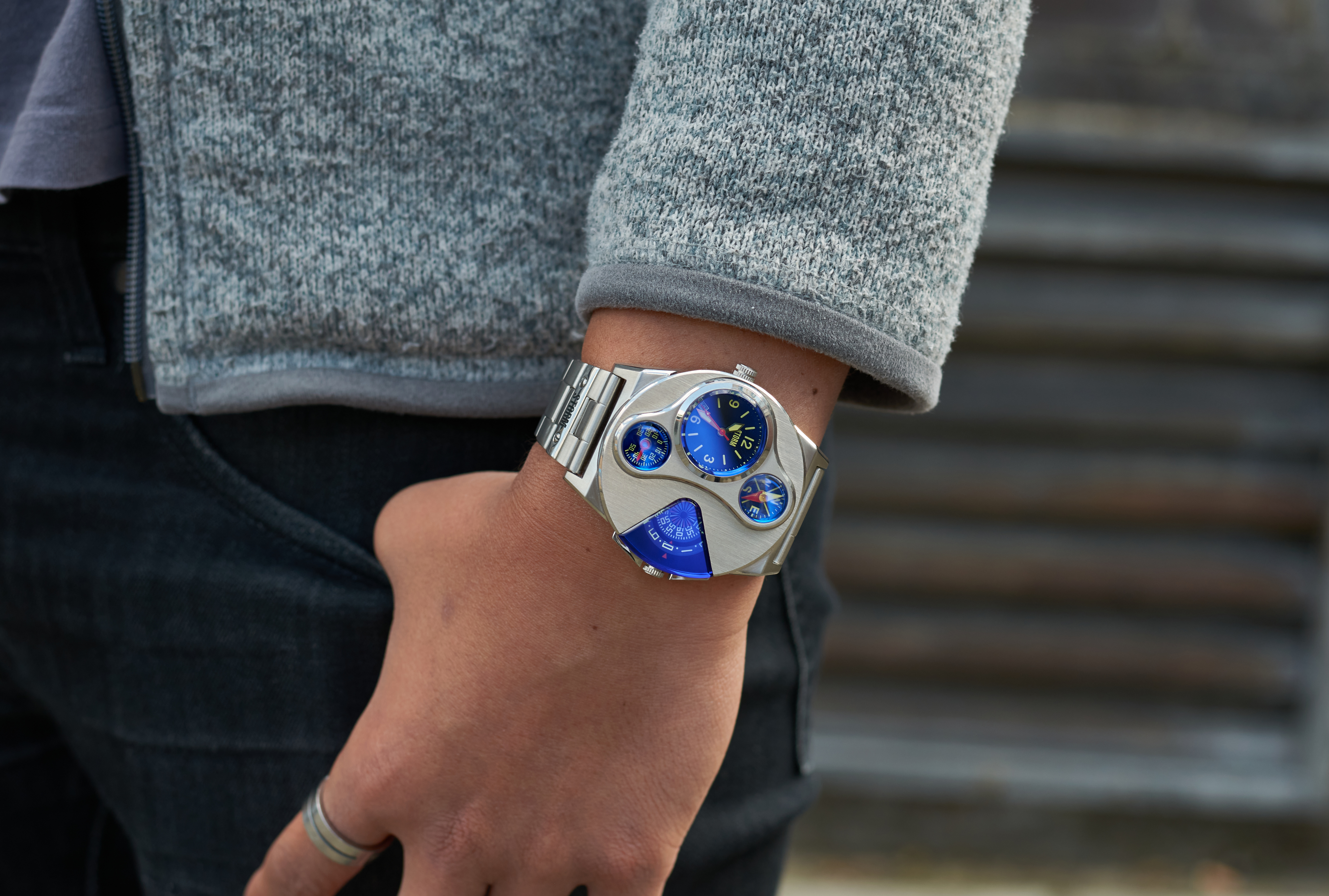 STORM Herrenuhr V2 Navigator Lazer Blue Special Edition Dual Time 47246/B