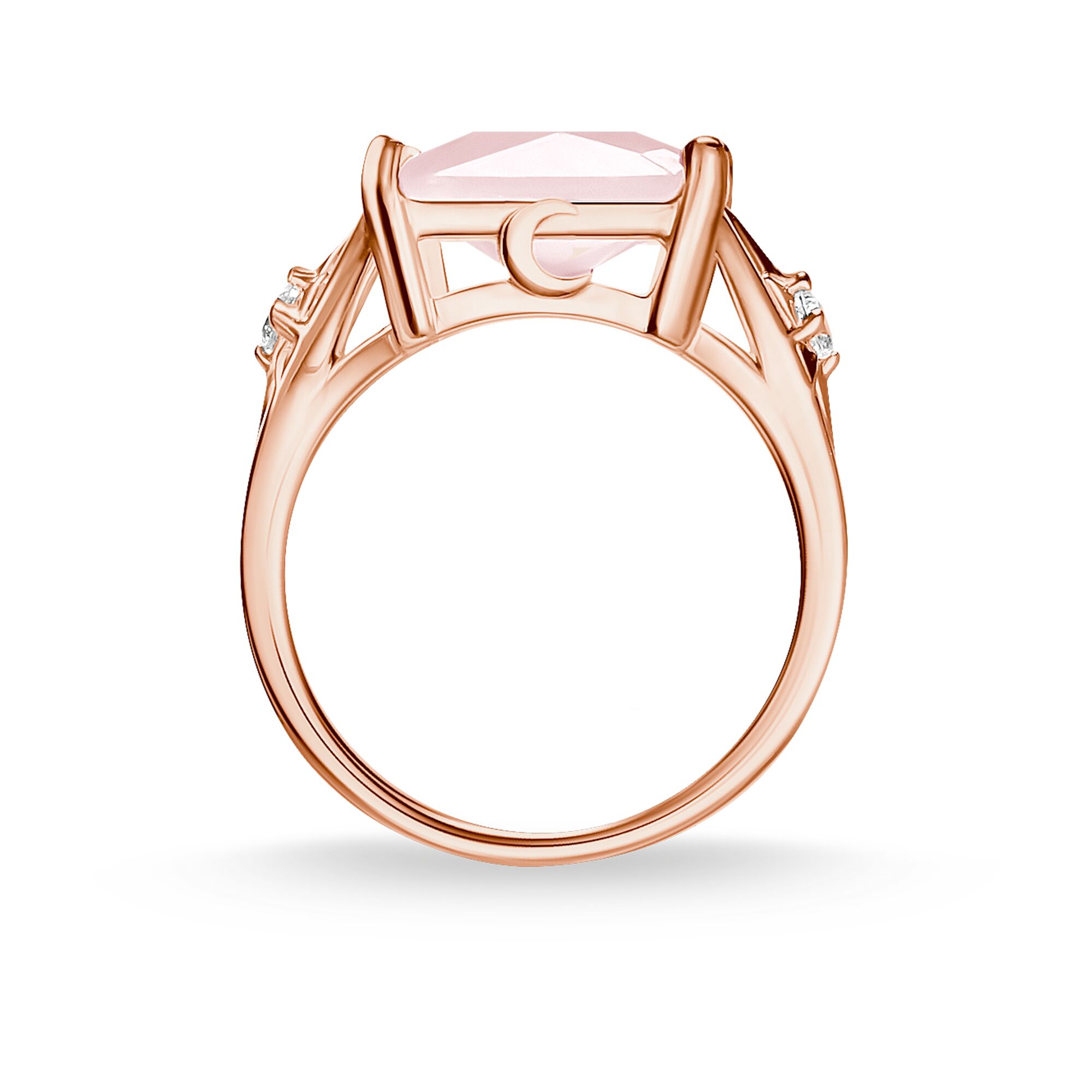 Thomas Sabo Ring Silber rosèvergoldet Rosenquarz TR2261-417-9-60